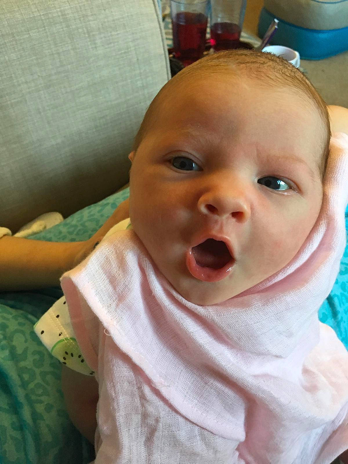 Ezmae joined the competition — help win amazing prizes! baby, baby_making_funny_faces, cheek, child, chin, ear, eye, face, facial_expression, forehead, head, lip, mouth, nose, person, skin, smile, toddler