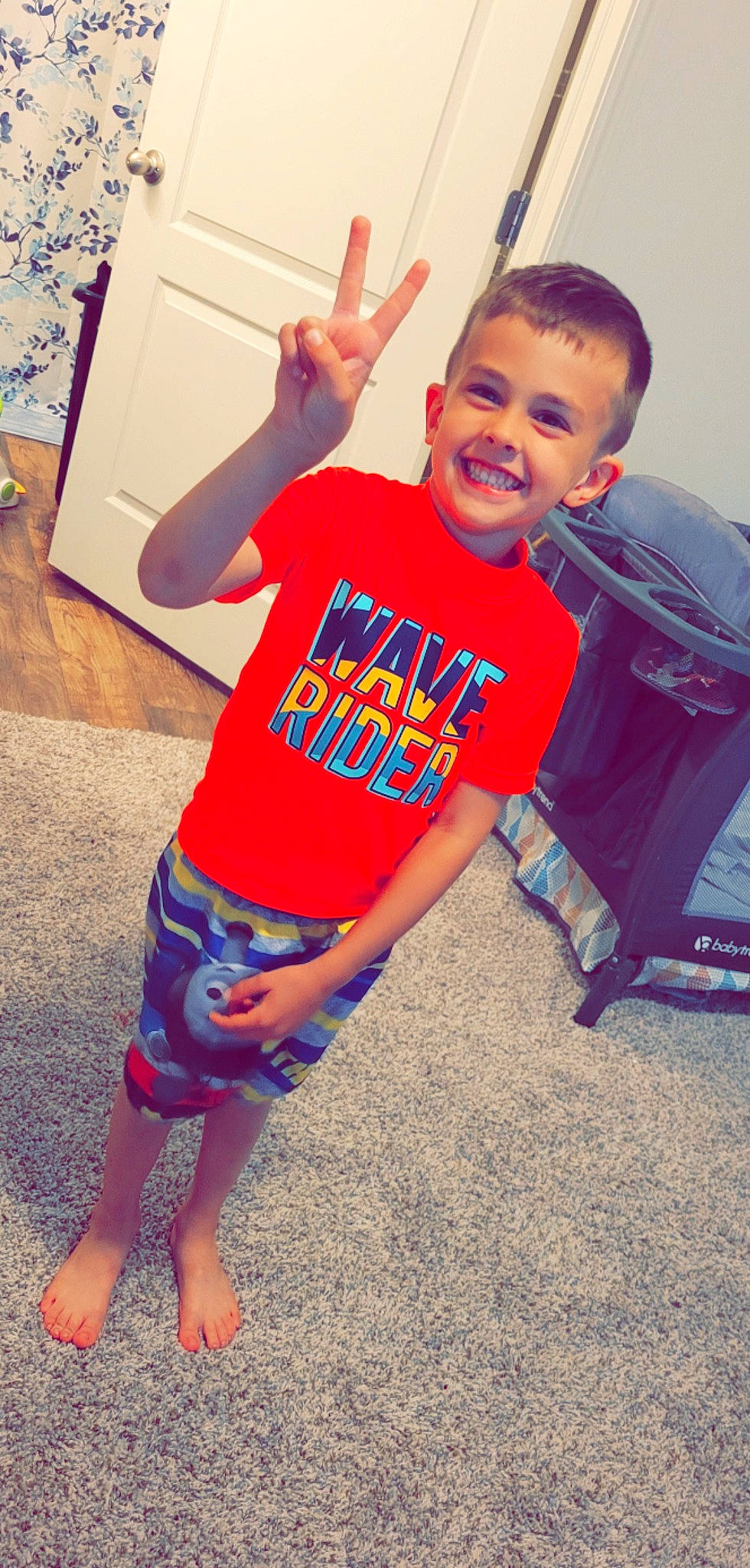 Benett joined the competition — help win amazing prizes! blue, cool, electric_blue, face, flooring, fun, gesture, happy, head, joint, joy, person, shorts, shoulder, sleeve, smile, sportswear, standing, t_shirt, thigh