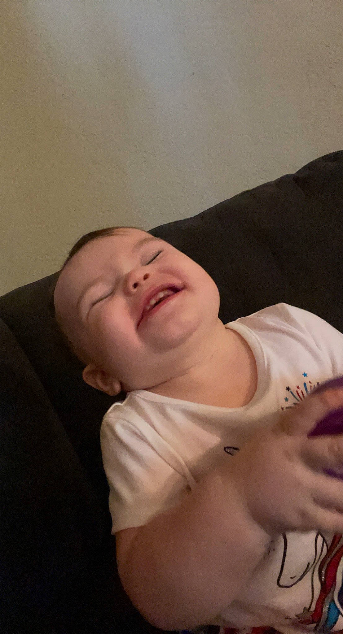 Paisley joined the competition — help win amazing prizes! baby, baby_toddler_clothing, cheek, chest, chin, comfort, elbow, eye, finger, flash_photography, gesture, human_body, jaw, lip, mouth, neck, nose, person, sleeve, smile