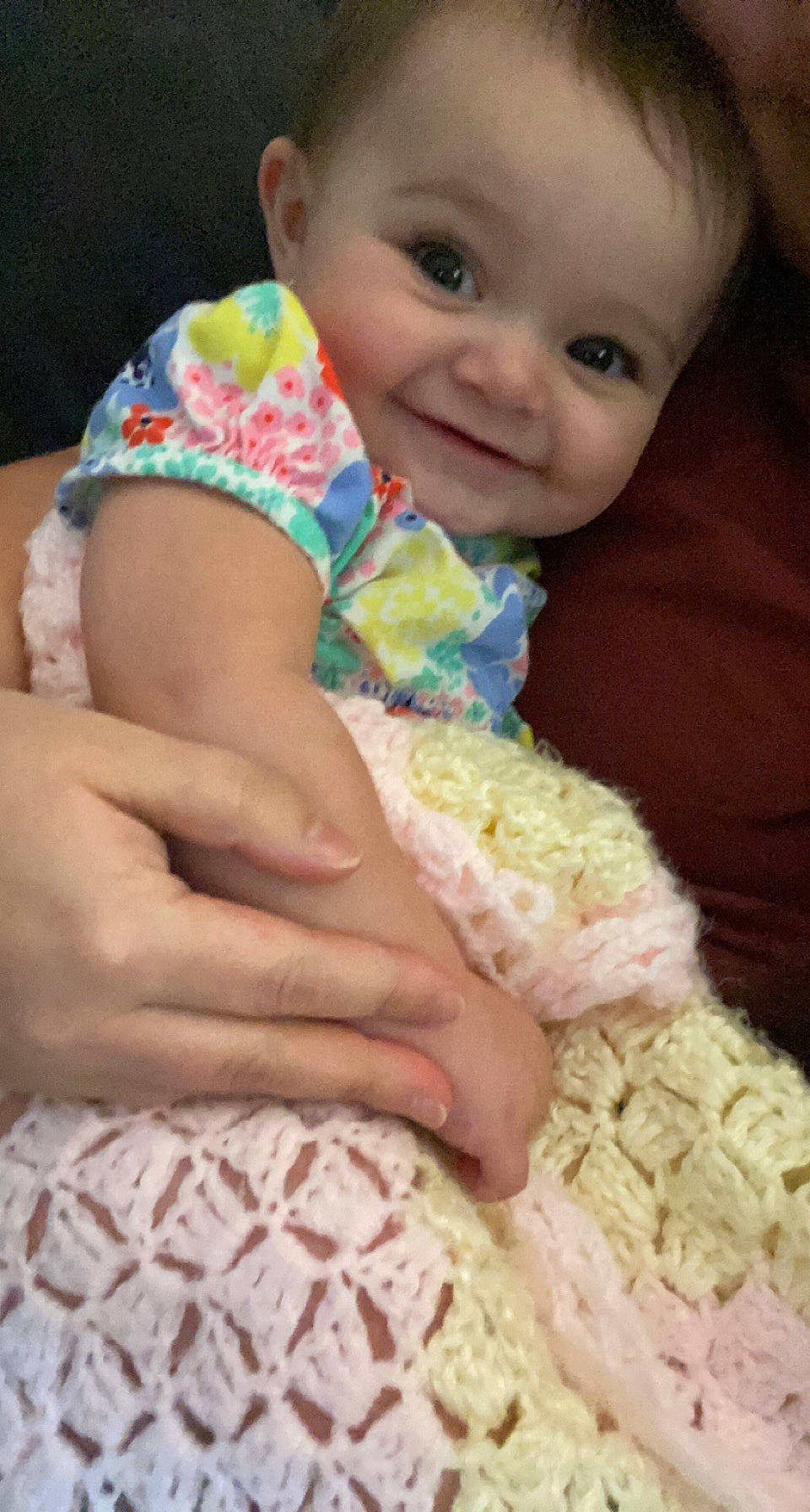 Annslee joined the competition — help win amazing prizes! arm, baby_toddler_clothing, cheek, comfort, eye, facial_expression, green, hand, human_body, iris, joy, mouth, neck, nose, organ, person, photograph, pink, skin, sleeve