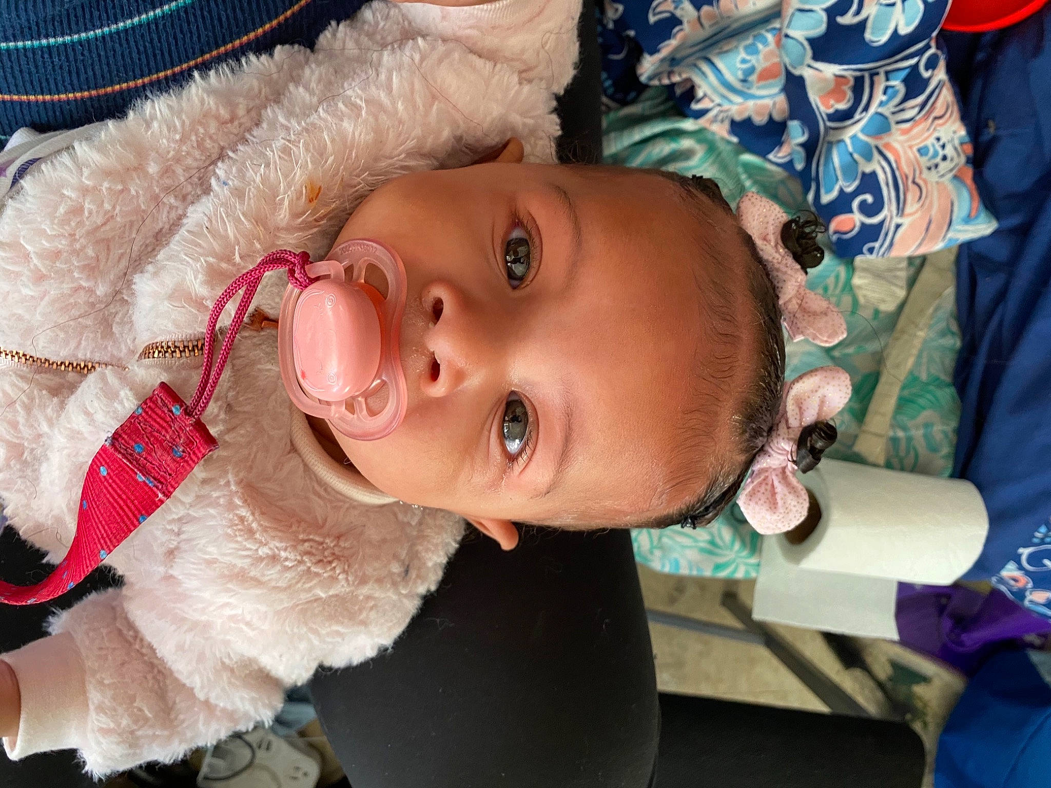 Annalayah is registered to the contest to win money with this photo: baby, baby_products, cheek, child, costume_hat, event, eye, eyelash, fashion_accessory, fun, fur, happy, hat, iris, nose, person, skin, smile, toddler, tradition