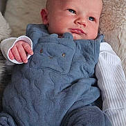 élio participe au concours pour gagner de l'argent avec cette photo : baby, blanket, cheek, close_up, clothing, cozy, cute, eyes, face, fingers, gaze, hand, indoor, infant, lips, newborn, onesie, portrait, romper, soft_texture