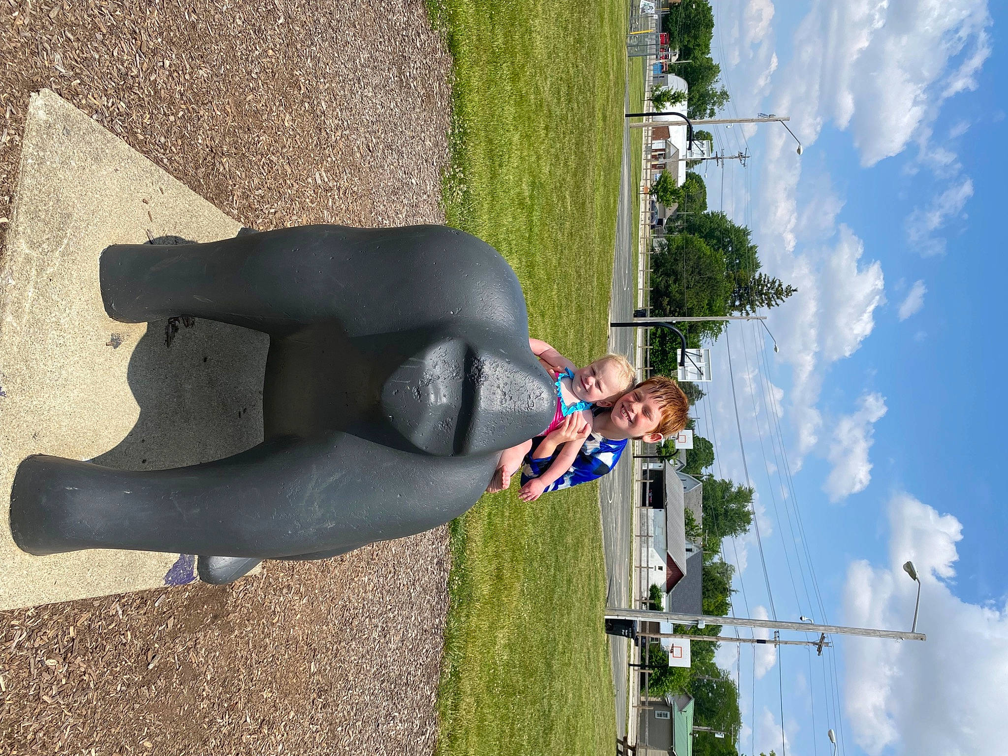 Aurora joined the competition — help win amazing prizes! art, blue, cloud, elbow, electric_blue, fun, grass, human_leg, joy, knee, leisure, person, plant, pole, recreation, sculpture, sky, statue, thigh, travel