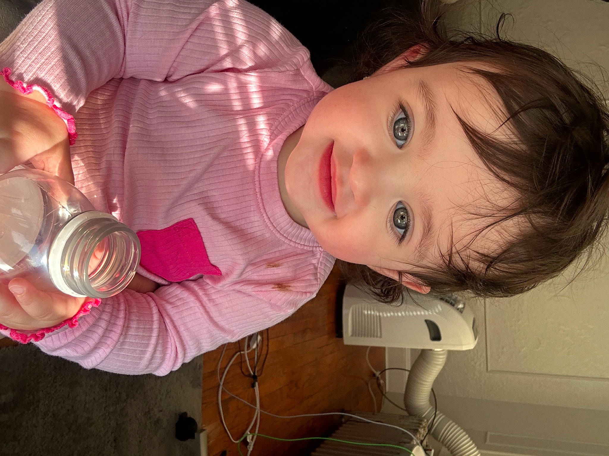 Laiyah joined the competition — help win amazing prizes! arm, baby, baby_toddler_clothing, cheek, child, drinkware, ear, eyelash, flash_photography, fun, happy, human_body, iris, joy, lip, mouth, nose, person, pink, skin