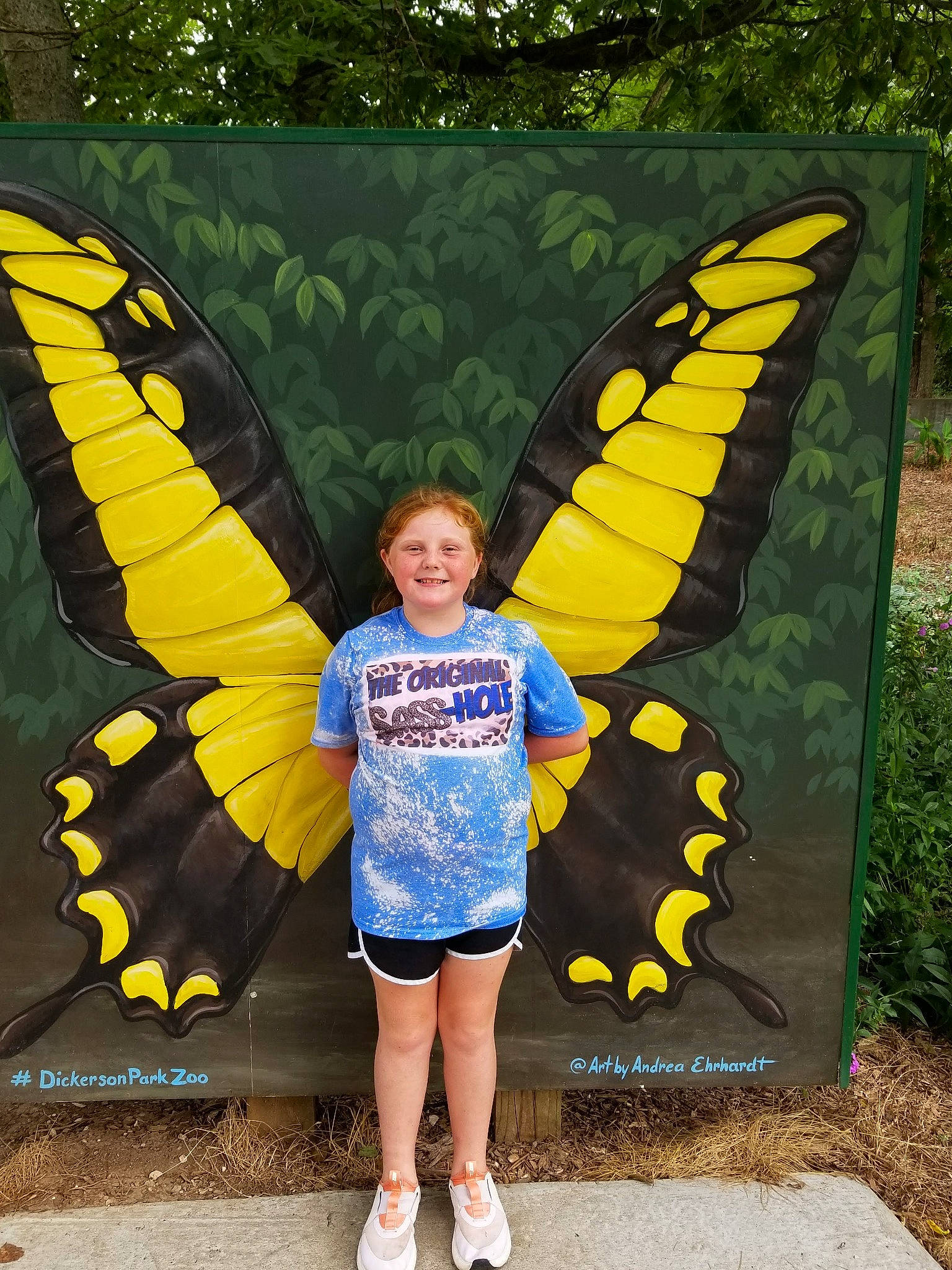 Jayla joined the competition — help win amazing prizes! art, arthropod, automotive_wheel_system, beauty, butterfly, fun, garden, insect, invertebrate, joy, leisure, mammal, moths_and_butterflies, organism, people_in_nature, person, pollinator, smile, summer, vertebrate