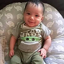 Jesus Estevan is registered to the contest to win money with this photo: baby, baby_toddler_clothing, cheek, cool, eye, face, finger, hair, happy, head, human, human_body, iris, joy, mouth, nose, person, skin, sleeve, smile