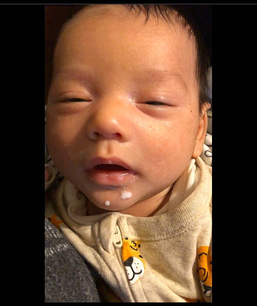 Jesus Estevan is registered to the contest to win money with this photo: baby, cheek, ear, eye, eyebrow, eyelash, face, flash_photography, forehead, happy, human_body, iris, jaw, lip, mammal, mouth, neck, nose, person, skin