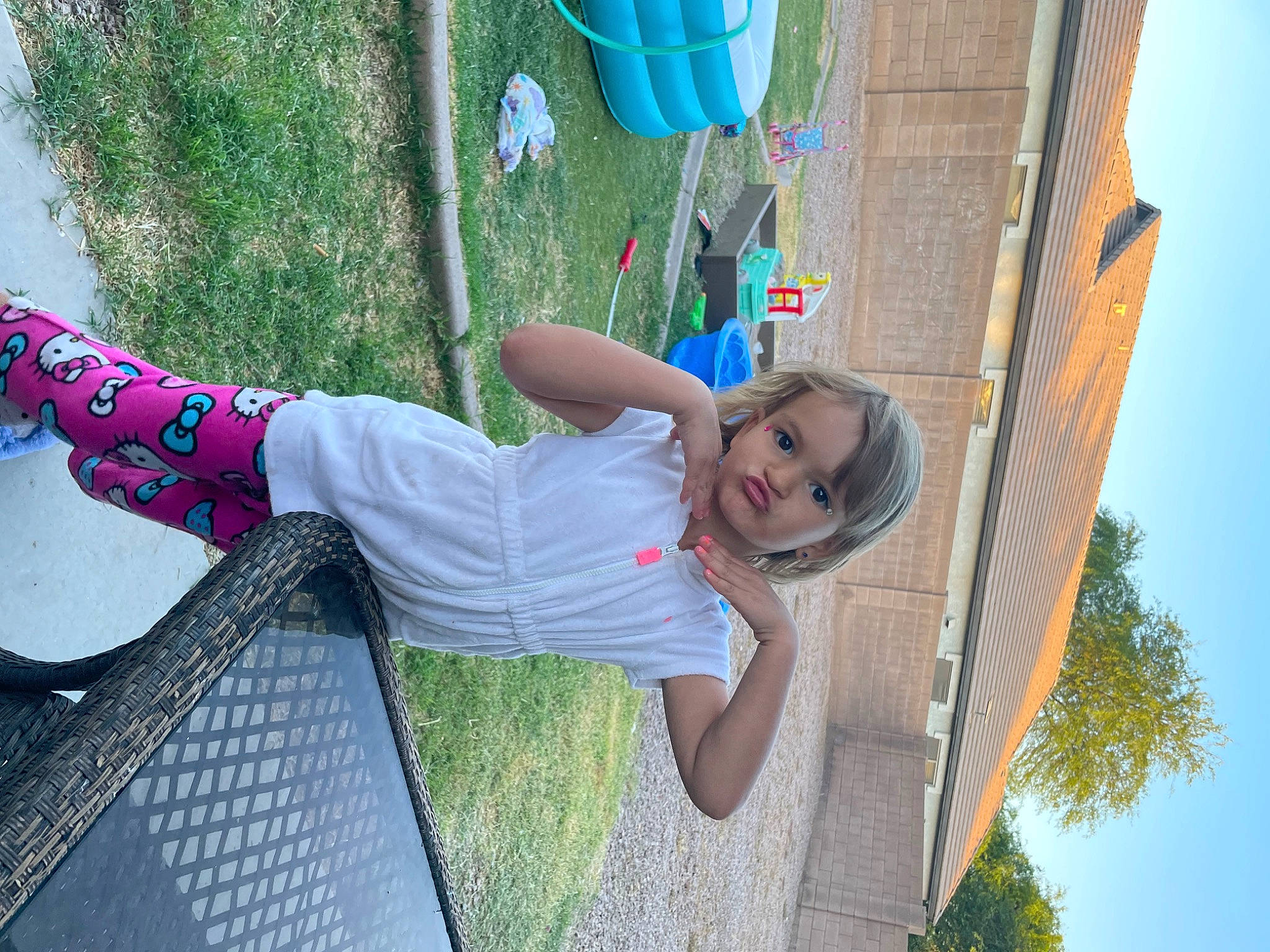 Piper joined the competition — help win amazing prizes! blue, child, city, electric_blue, fun, grass, happy, human_leg, leisure, line, pattern, person, plant, play, recreation, sky, smile, toddler, tree, vacation