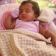 Amelia joined the competition — help win amazing prizes! baby, blanket, butterflies, checkered_pattern, child, cozy, curtains, cute, flowers, indoors, infant, mitten, nursery, peaceful, pillow, pink, portrait, resting, sleeping, soft_lighting
