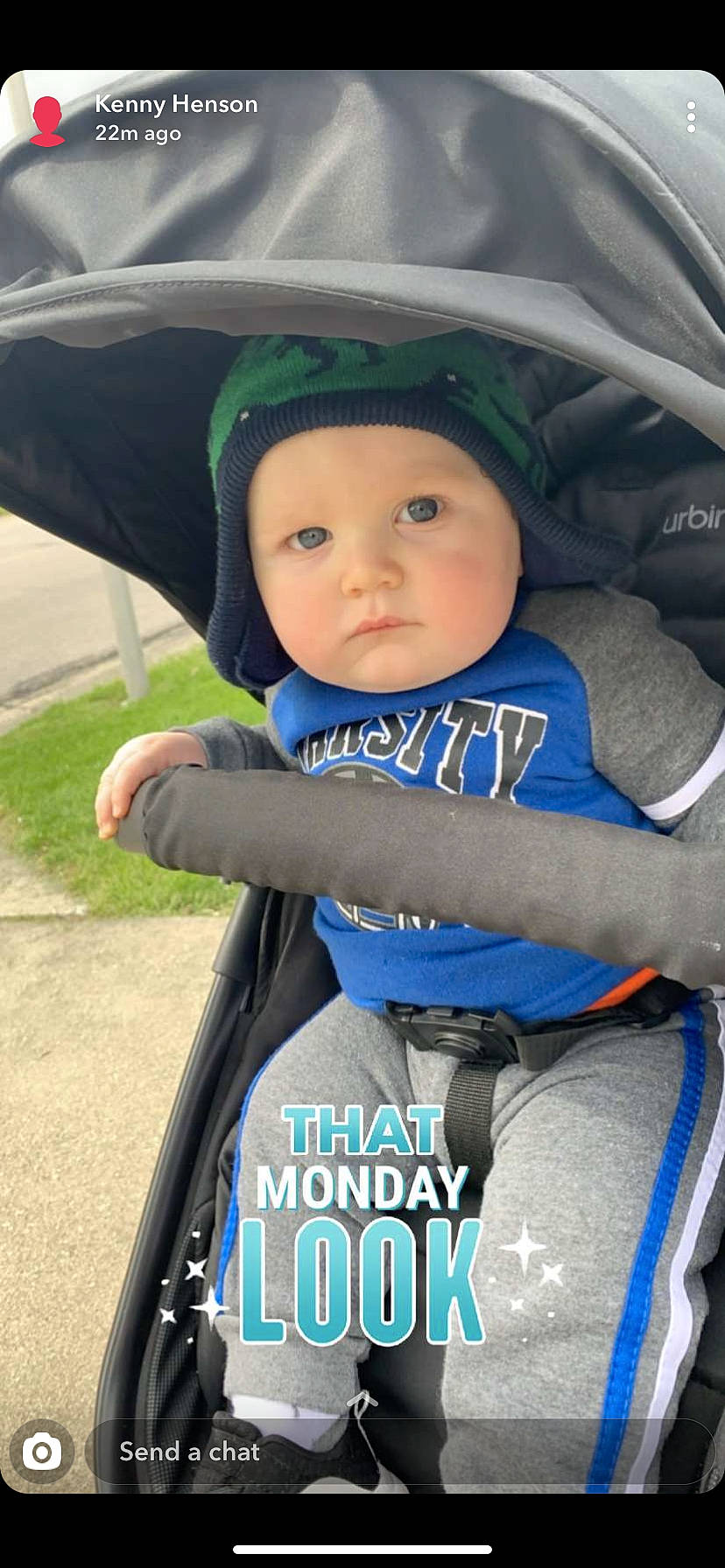 Kenny joined the competition — help win amazing prizes! auto_part, baby, baby_carriage, baby_products, car_seat, child, cool, headgear, headwear, helmet, person, personal_protective_equipment, product, toddler, vehicle