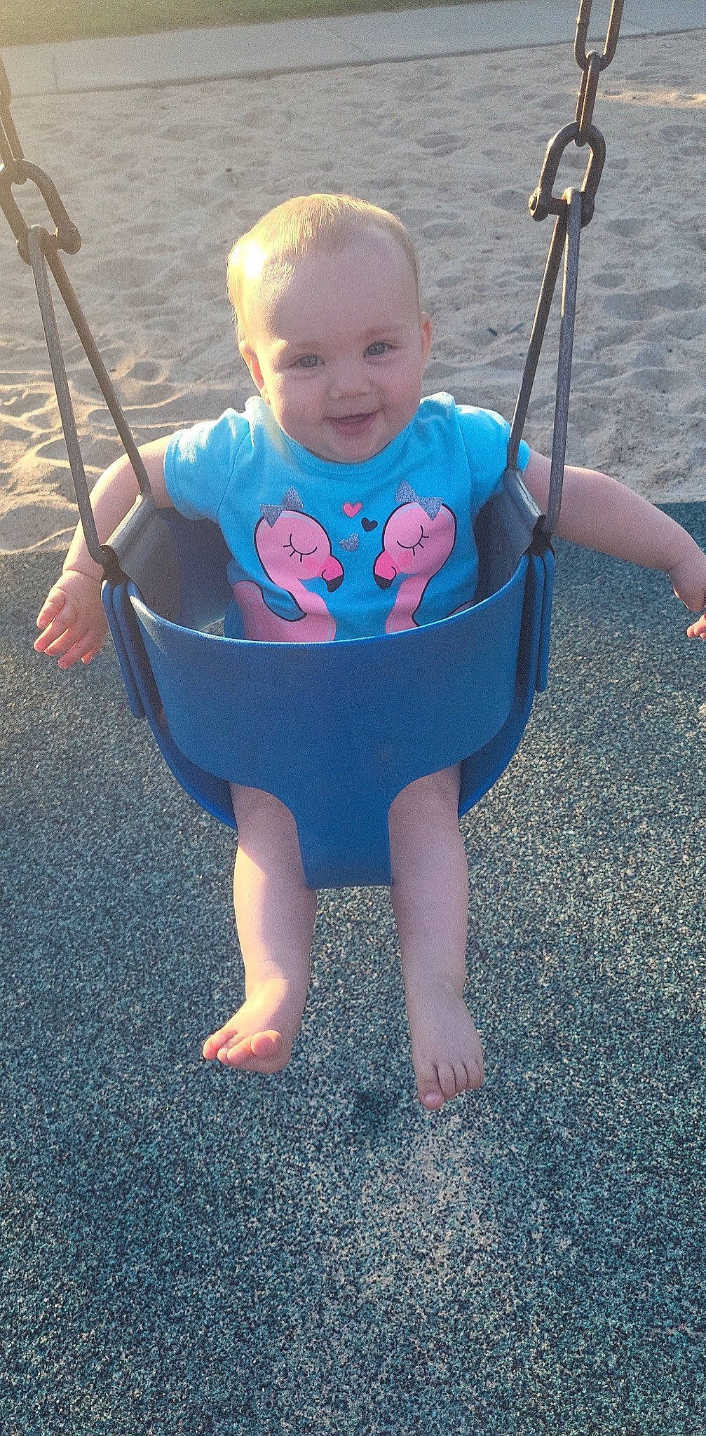 Alyvia joined the competition — help win amazing prizes! baby, baby_toddler_clothing, barefoot, facial_expression, finger, fun, grass, hair, hand, happy, head, human_body, joy, people, person, photograph, plant, product, skin, smile