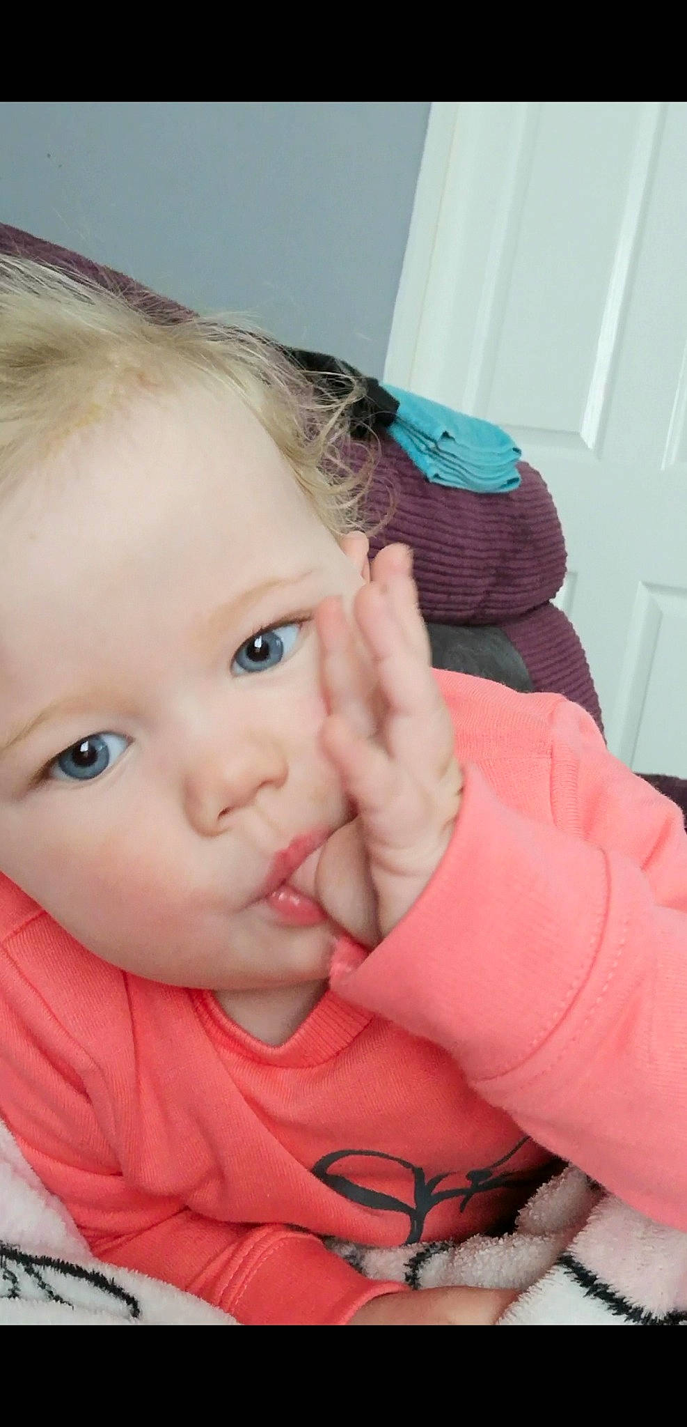 Thalia joined the competition — help win amazing prizes! baby, beauty, cheek, child, chin, ear, eye, eyebrow, face, finger, forehead, hand, head, lip, mouth, nose, organ, person, pink, skin