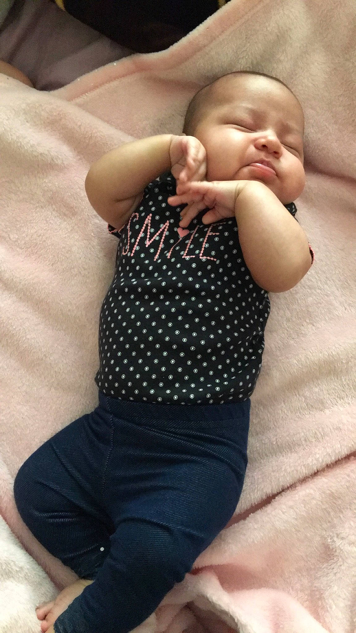 Mariella joined the competition — help win amazing prizes! abdomen, arm, baby, baby_products, baby_toddler_clothing, child, design, pattern, person, polka_dot, product, toddler