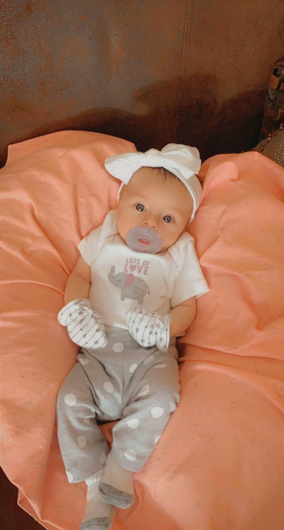 Chanell joined the competition — help win amazing prizes! baby, baby_products, baby_sleeping, baby_toddler_clothing, cheek, child, comfort, eye, face, fur, hat, head, human_body, iris, linens, peach, person, sitting, sleep, sleeve