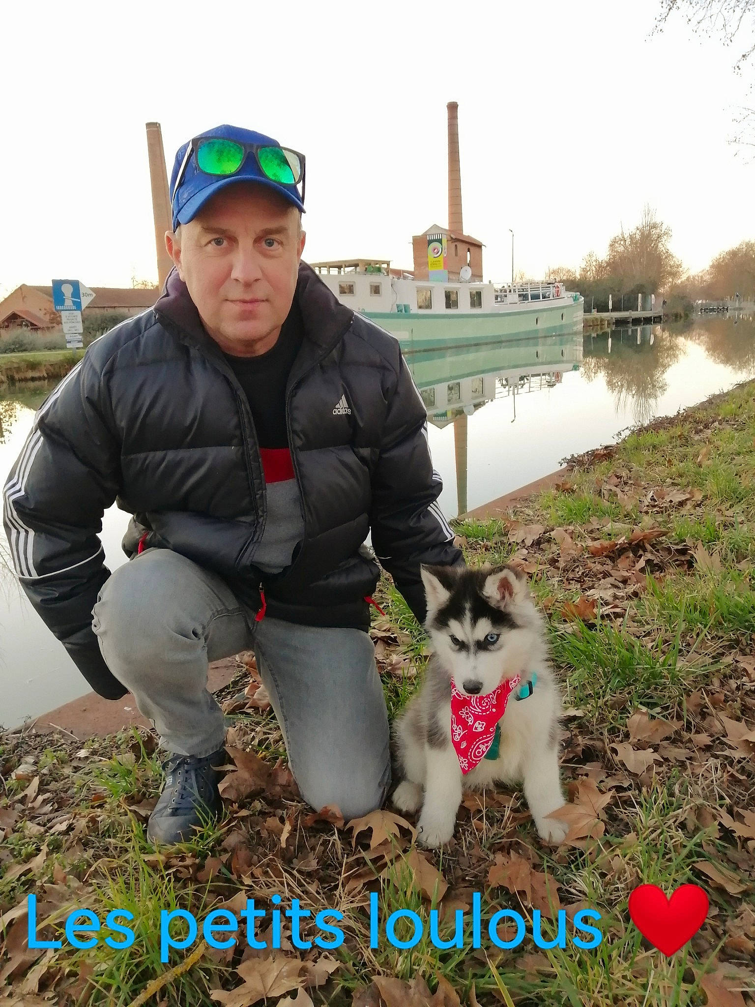 Haru a rejoint le concours — aidez-le/la à gagner de superbes lots ! baseball_cap, cap, carnivore, companion_dog, dog, dog_breed, fur, grass, green, happy, lake, leisure, plant, recreation, sky, soil, spitz, toy_dog, tree, water