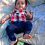 baby, blanket, child, clothing, cushion, face, foot, grass, happy, head, nature, outdoor, person, playground, relaxing, sand, summer, sunlight, swing, toy