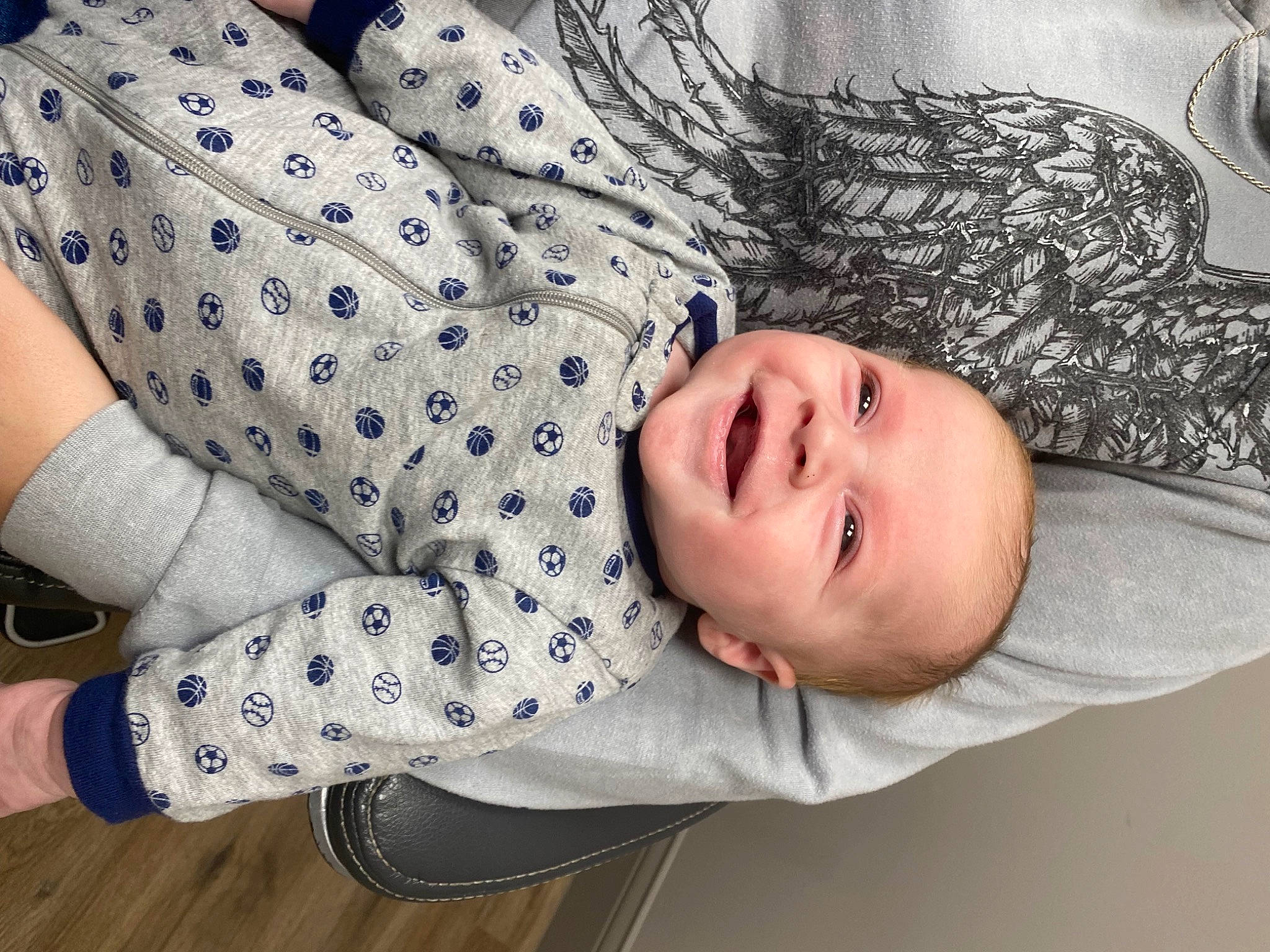 Dax joined the competition — help win amazing prizes! arm, baby, baby_toddler_clothing, cheek, child, comfort, elbow, eye, facial_expression, happy, human_body, pattern, person, product, skin, sleeve, smile, textile, toddler, tree