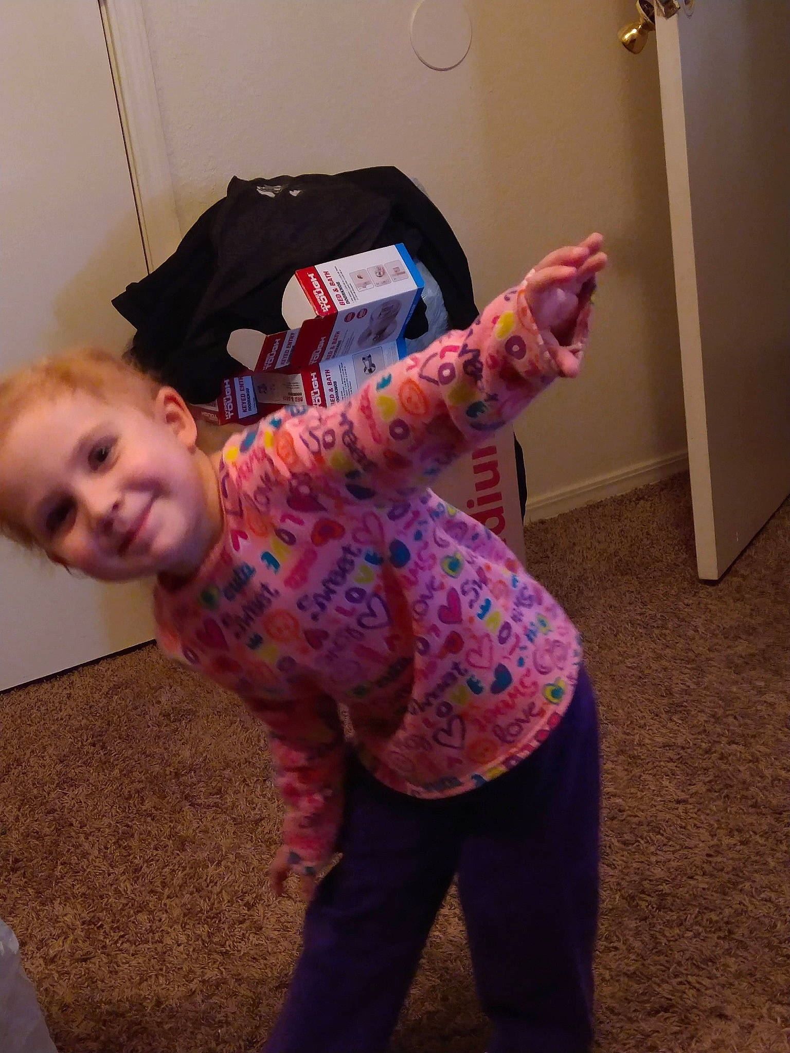 Torie-nicole joined the competition — help win amazing prizes! baby, baby_toddler_clothing, child, comfort, floor, flooring, fun, happy, joint, joy, magenta, pattern, person, pink, play, shoulder, sitting, sleeve, smile, t_shirt