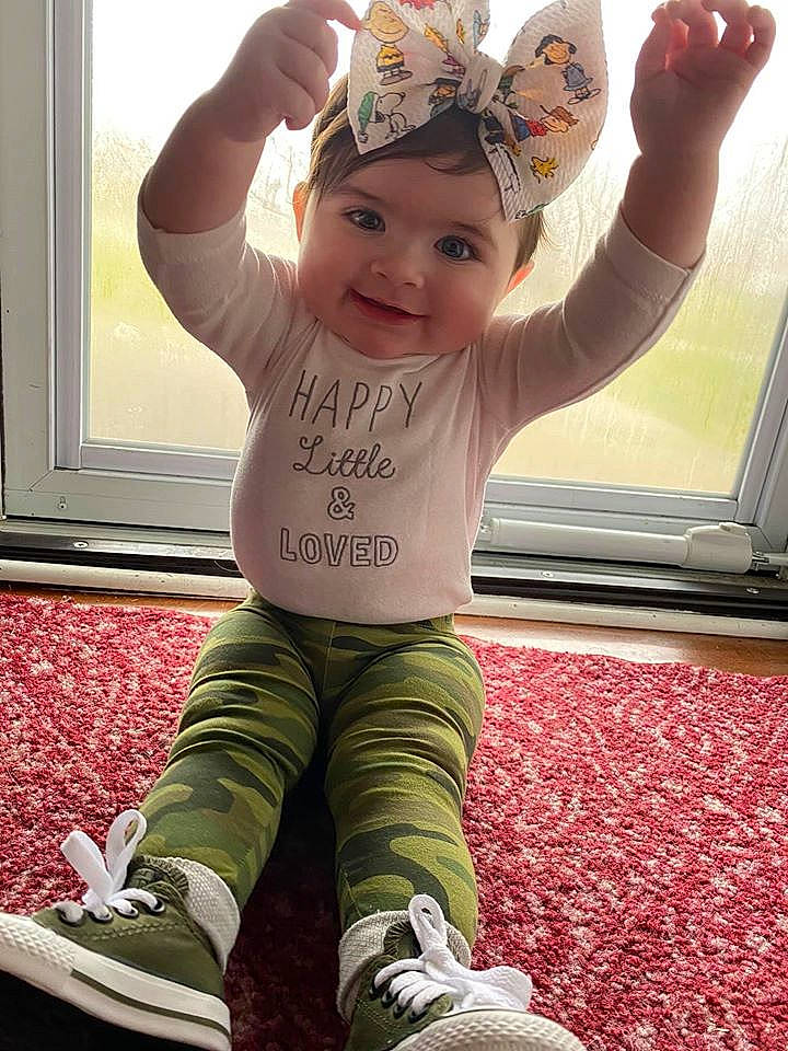 Keagan joined the competition — help win amazing prizes! arm, baby, baby_toddler_clothing, cheek, child, finger, footwear, hand, happy, human_leg, joy, leg, person, pink, shoe, skin, smile, t_shirt, toddler, yellow