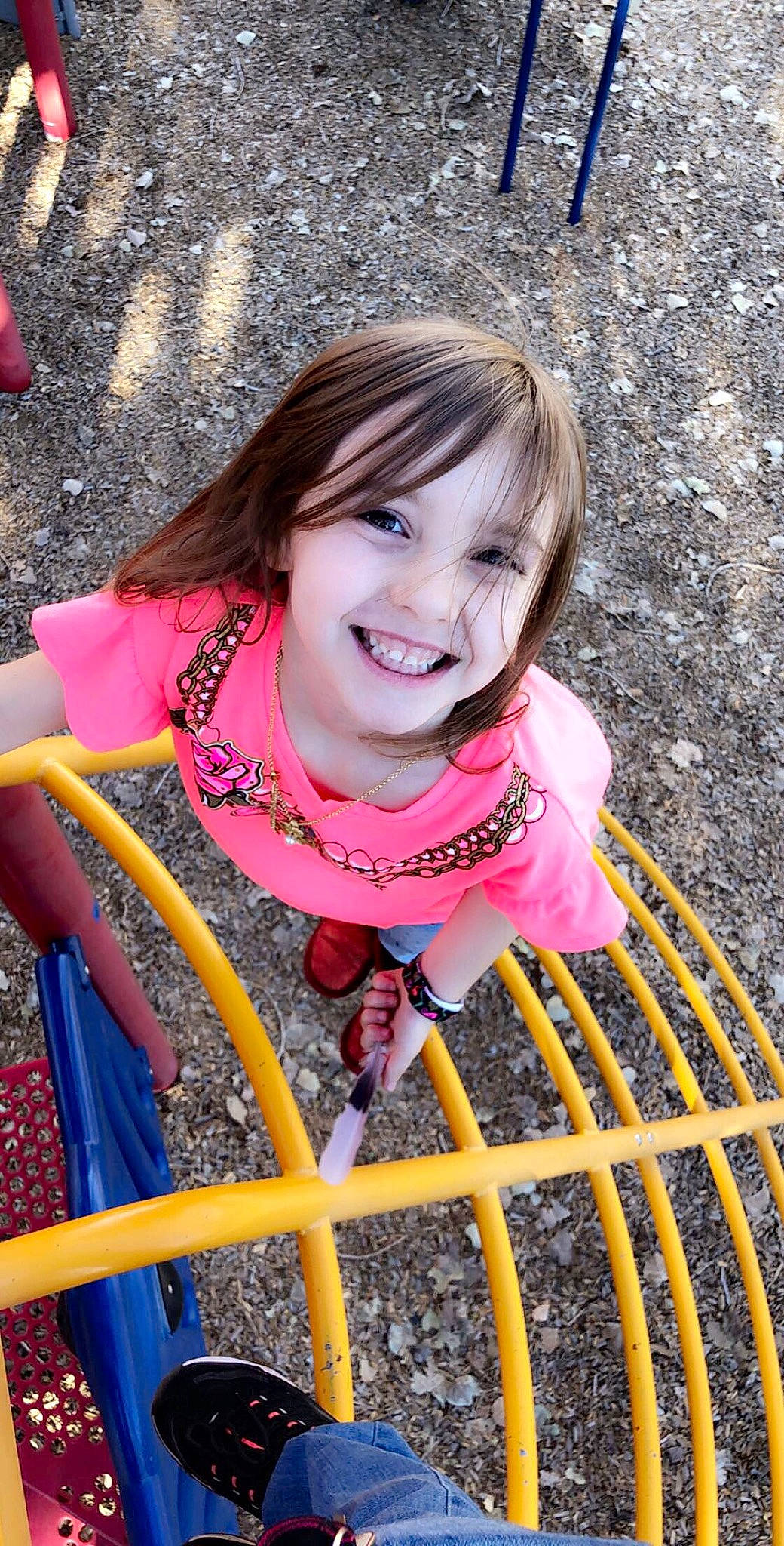 Jayden is registered to the contest to win money with this photo: beauty, cheek, child, child_model, dress, face, facial_expression, fun, happy, joy, lip, person, photography, pink, play, playground, portrait, smile, spring, toddler