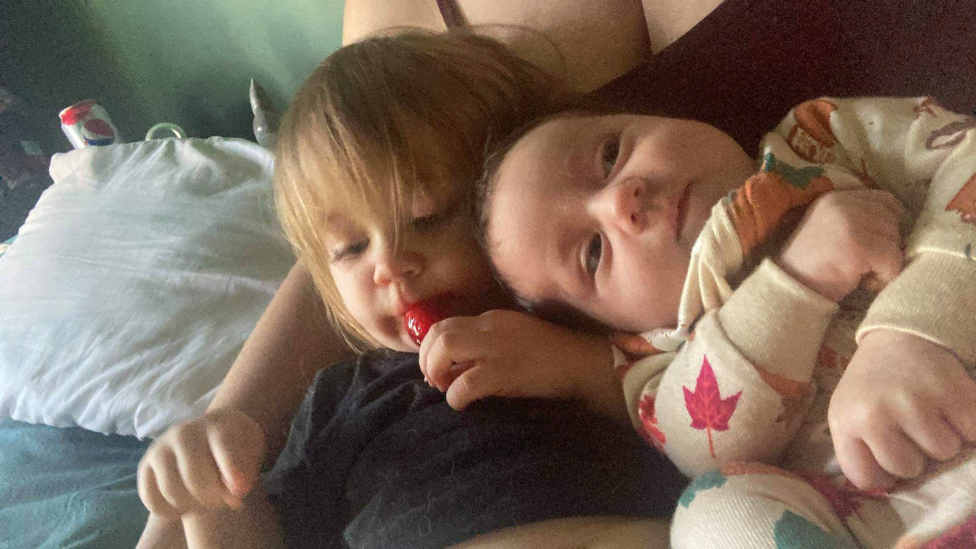 Amelia is registered to the contest to win money with this photo: baby, cheek, child, comfort, face, finger, fun, gesture, hair, hand, happy, head, leg, linens, mouth, nail, nose, person, skin, thumb