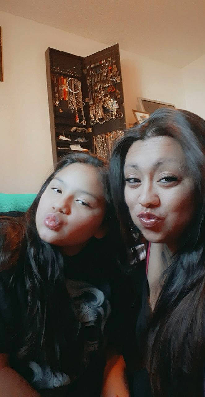 Zaylee is registered to the contest to win money with this photo: black_hair, cheek, event, eyebrow, eyelash, fashion_design, flash_photography, fun, happy, iris, jaw, layered_hair, lip, long_hair, makeover, mouth, nose, organ, person, picture_frame