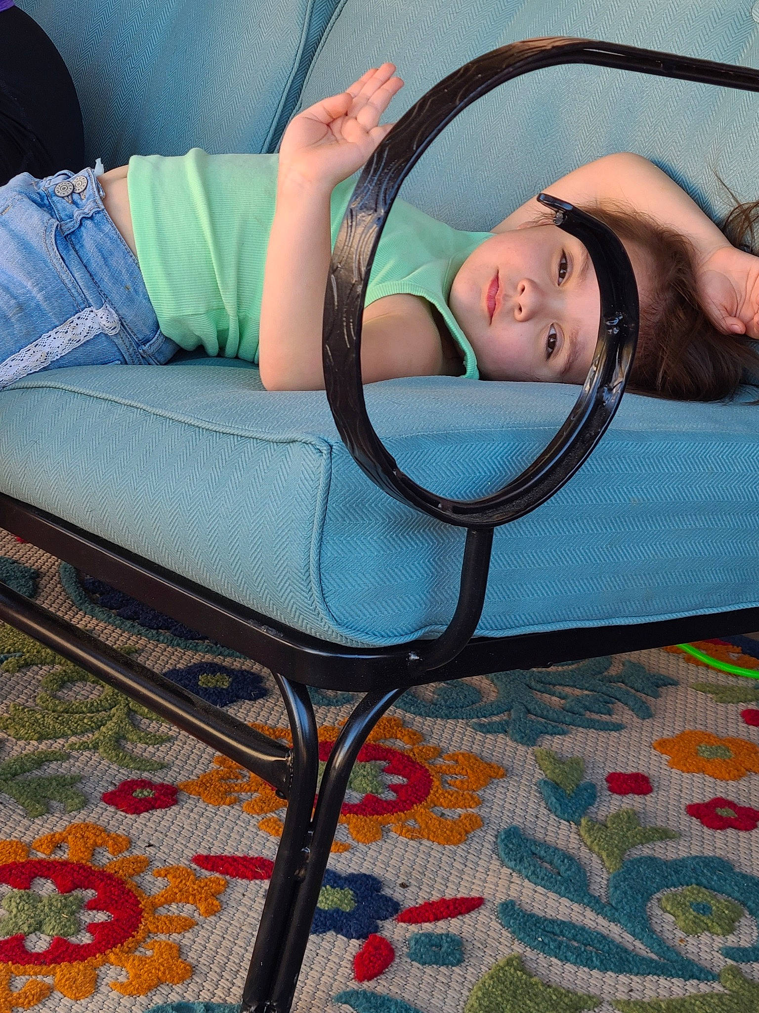 Raia joined the competition — help win amazing prizes! audio_equipment, comfort, couch, eyelash, eyewear, fashion_accessory, flooring, furniture, grass, hat, headphones, headwear, leisure, linens, living_room, pattern, person, rectangle, room, sofa_bed