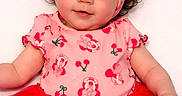 Lillyonna joined the competition — help win amazing prizes! adorable, baby, child, closeup, curly_hair, cute, face, fashion, happy, headband, infant, person, pink_clothing, portrait, red_skirt, smiling, studio_photo, tutu, white_background, young_child