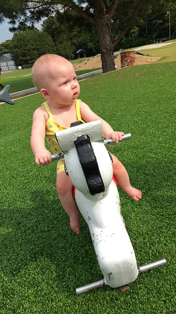 Hailey joined the competition — help win amazing prizes! baby, child, fun, grass, grass_family, happy, human_leg, joint, knee, lap, lawn, leg, leisure, people_in_nature, person, plant, recreation, shorts, thigh, thumb