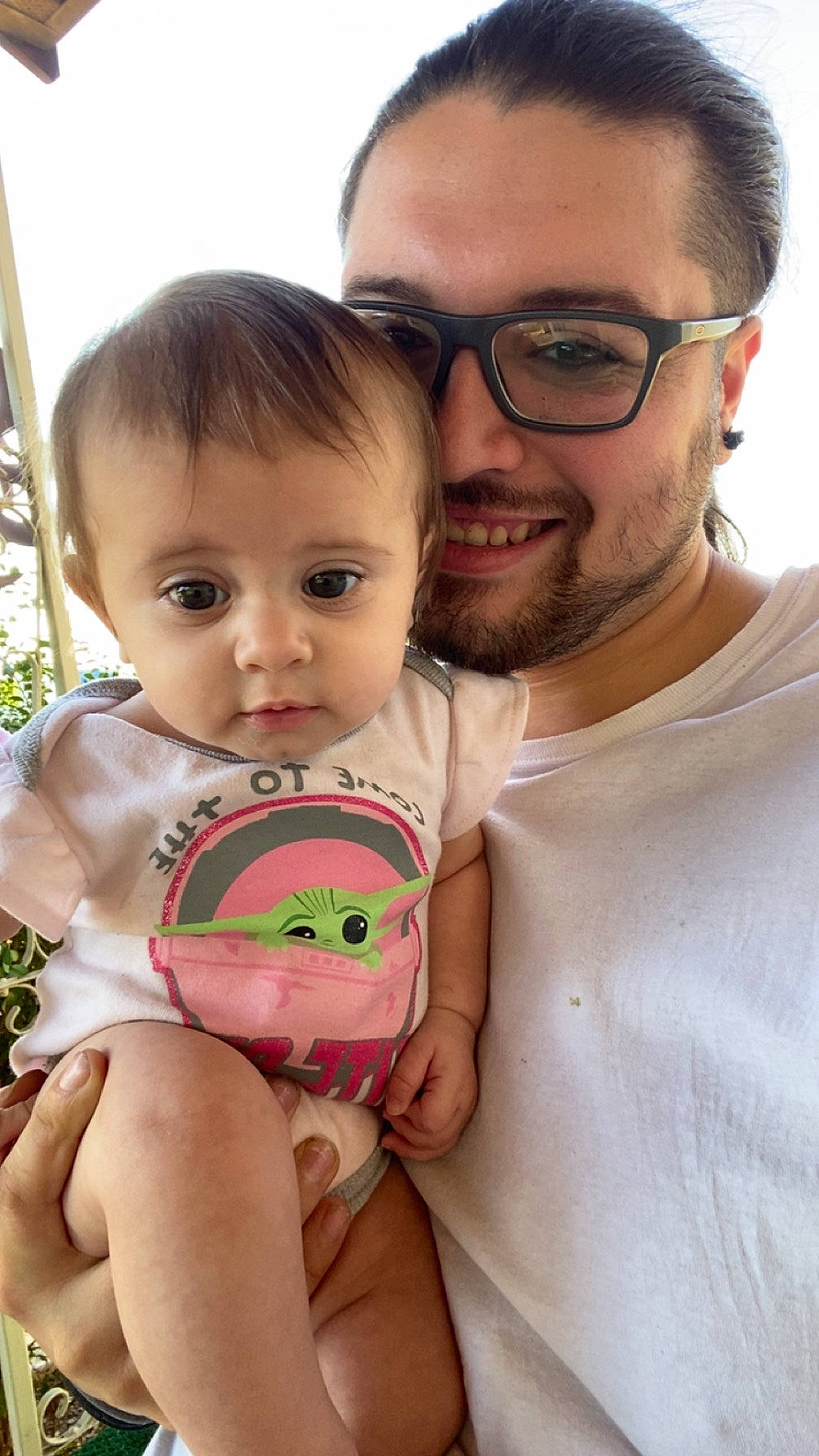 Scarlett is registered to the contest to win money with this photo: baby, baby_toddler_clothing, beard, cheek, child, event, eyewear, fun, glasses, happy, head, moustache, nose, person, plant, skin, smile, t_shirt, thumb, toddler