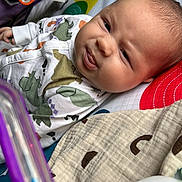 Matei is registered to the contest to win money with this photo: applique, architecture, baby, bed, bedroom, blanket, bodypart, building, couch, cradle, crib, cushion, face, finger, frown, furniture, hand, happy, head, homedecor