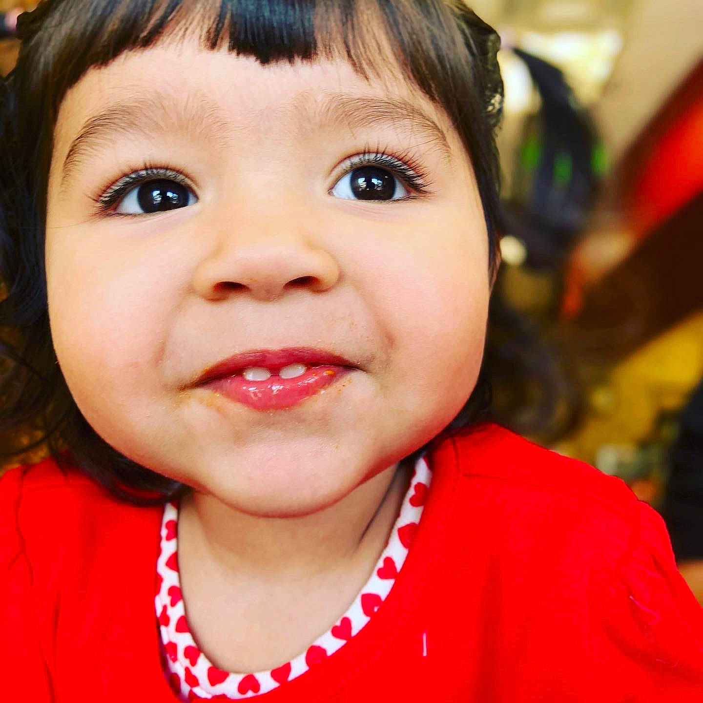 Amarah joined the competition — help win amazing prizes! bangs, cheek, child, chin, ear, eyebrow, eyelash, forehead, fun, happy, iris, jaw, lip, mouth, neck, nose, person, skin, smile, toddler