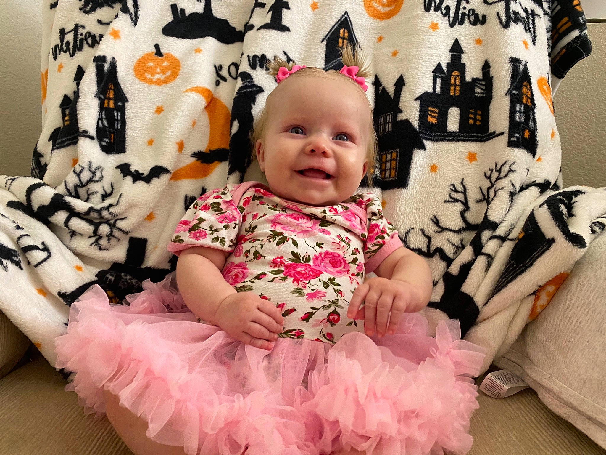 Gracie joined the competition — help win amazing prizes! baby, baby_bloomers, baby_toddler_clothing, ballet_tutu, child, clothing, costume, costume_accessory, design, dress, ear, furniture, hair_accessory, headgear, pattern, person, pink, product, toddler