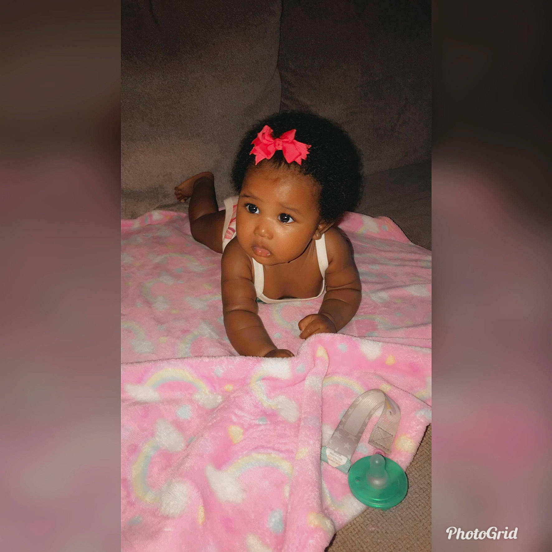 Jaida joined the competition — help win amazing prizes! cheek, child, hair, hair_accessory, hairstyle, person, pink, skin, smile, toddler