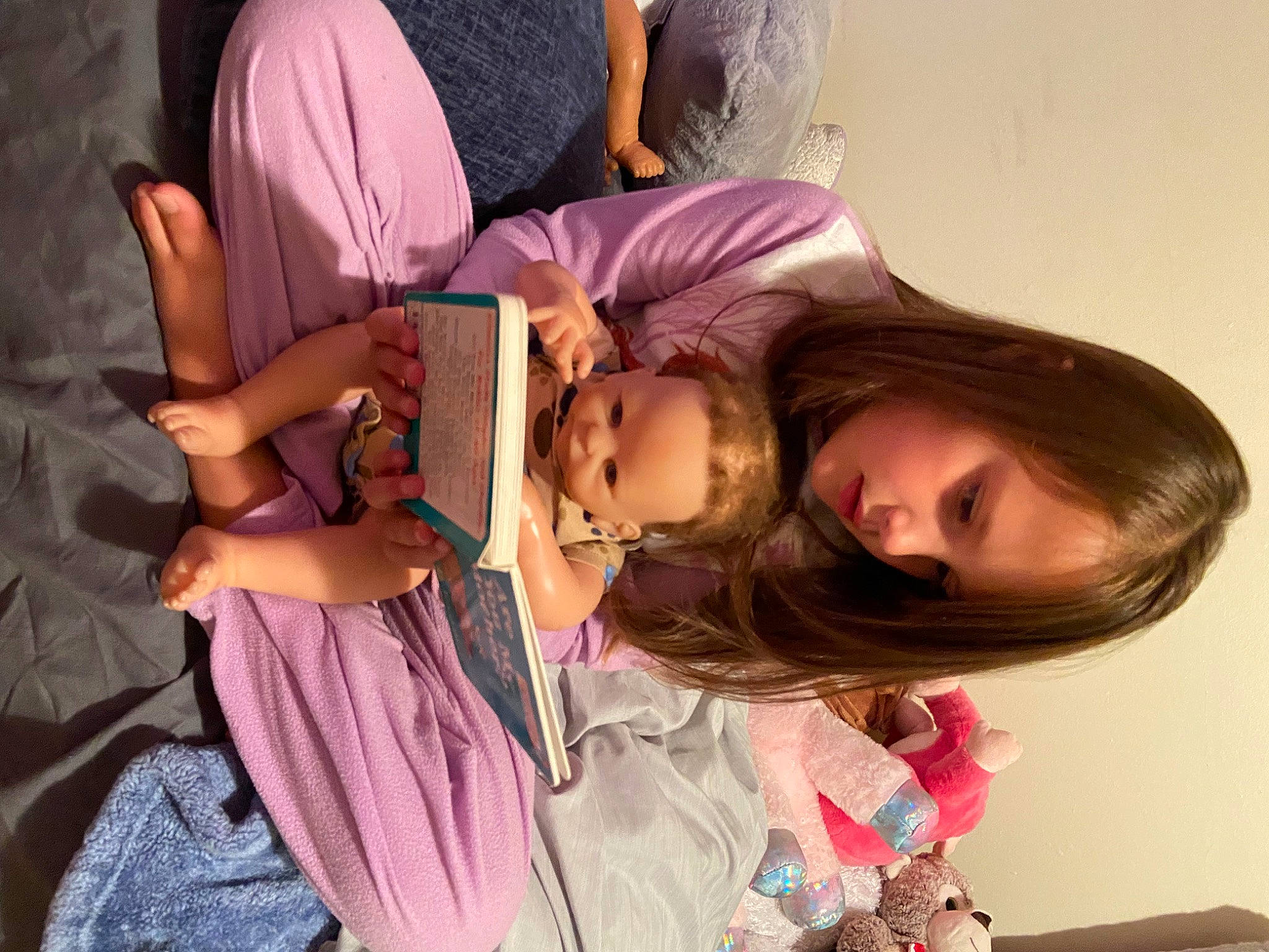 Kenzie is registered to the contest to win money with this photo: arm, baby, black_hair, cheek, child, comfort, eyelash, fun, happy, human_body, human_leg, long_hair, magenta, mouth, person, pink, purple, skin, thigh, toddler