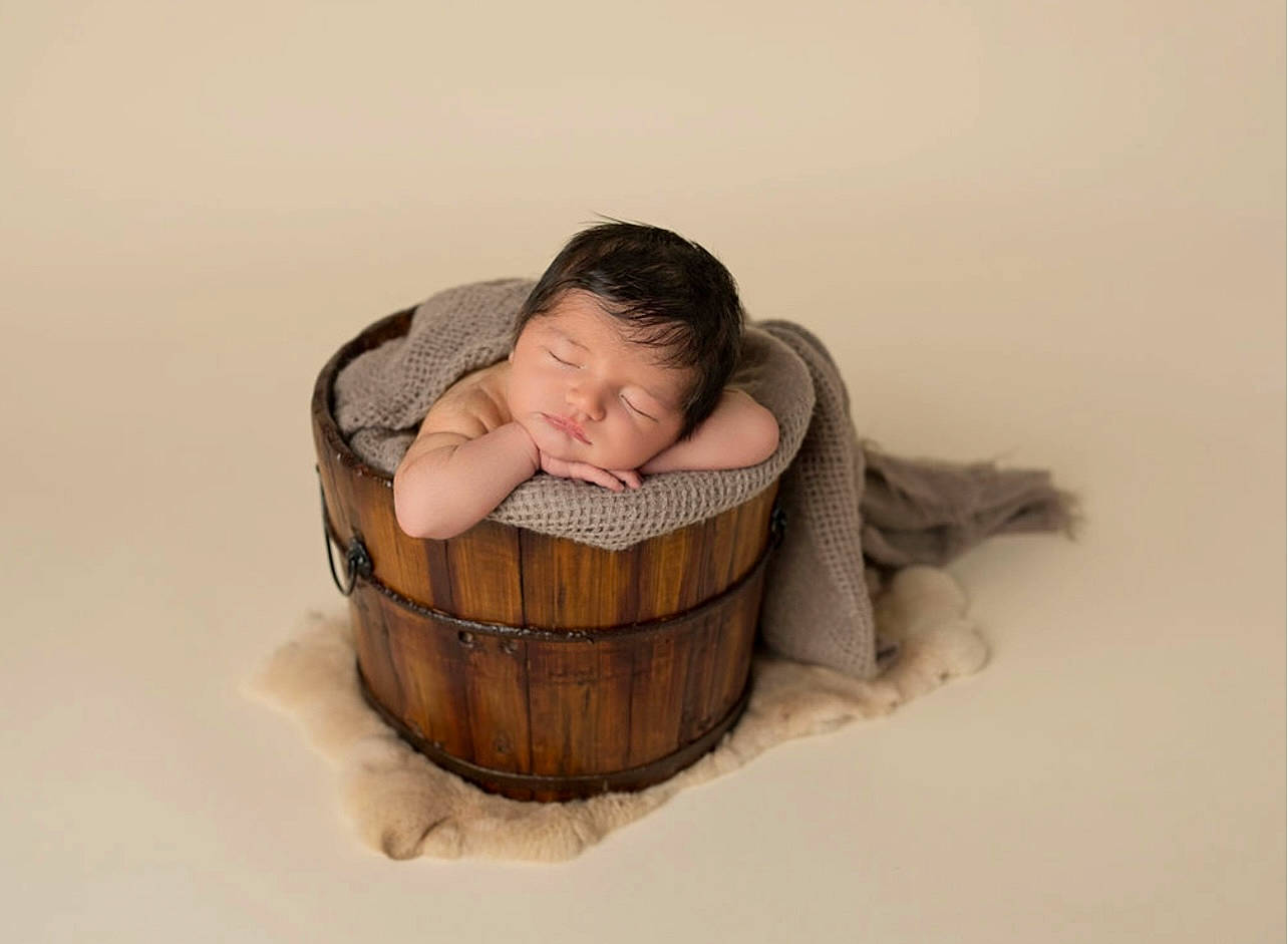 Harrison joined the competition — help win amazing prizes! art, baby, baby_products, baby_sleeping, baby_toddler_clothing, basket, bedtime, comfort, fashion_accessory, flooring, fur, happy, hardwood, infant_bed, nap, person, portrait_photography, sitting, toddler, wicker