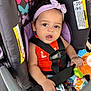 Zariah joined the competition — help win amazing prizes! accessories, baby, baseballcap, belt, bodypart, bonnet, cap, car, car_interior, carseat, clothing, coat, costume, crib, cushion, dress, face, finger, frown, furniture