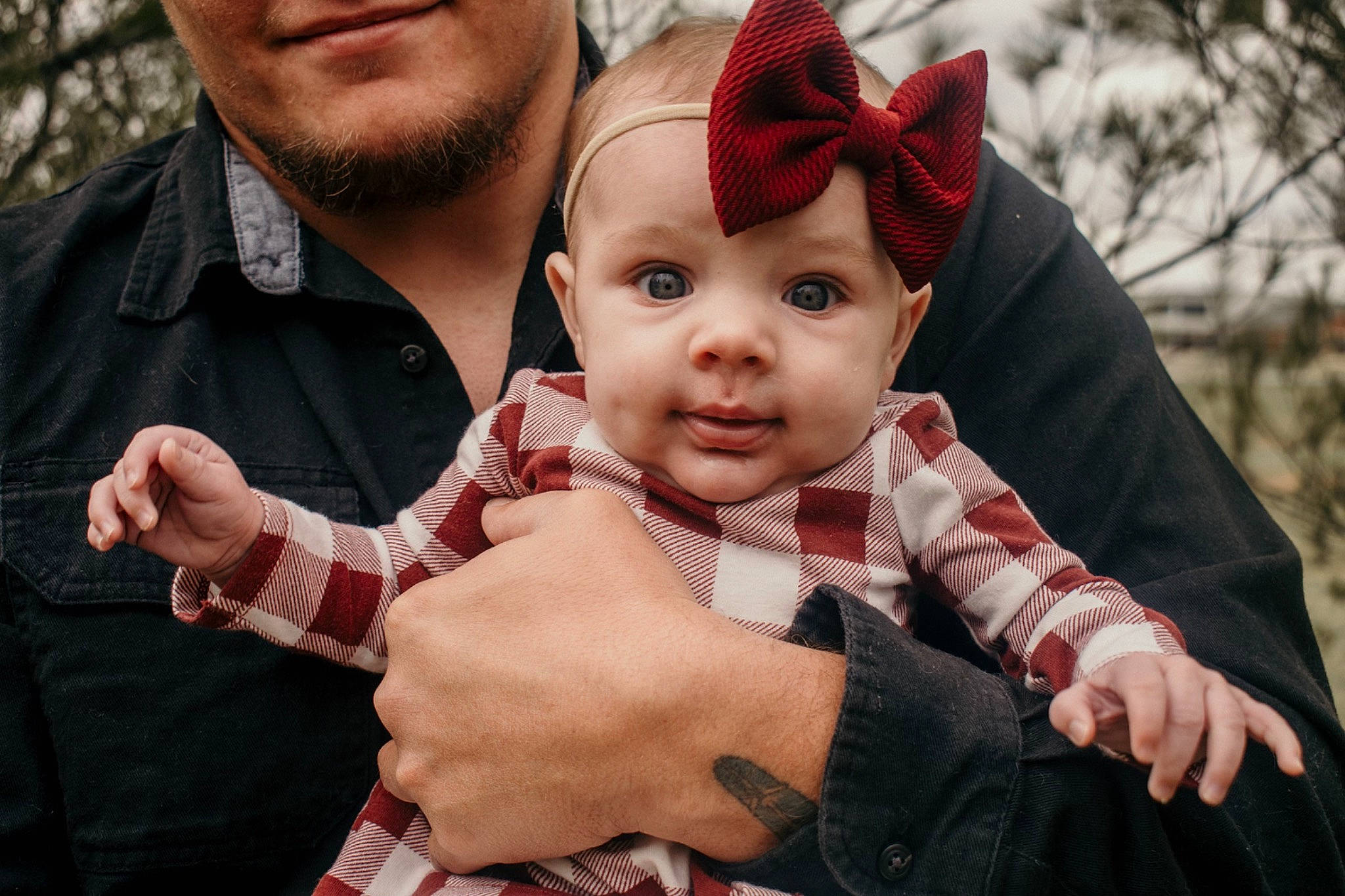 Emberlynn joined the competition — help win amazing prizes! arm, baby, beard, cheek, facial_expression, finger, flash_photography, gesture, hairstyle, hand, happy, headwear, interaction, lip, organ, outerwear, people_in_nature, person, plant, skin