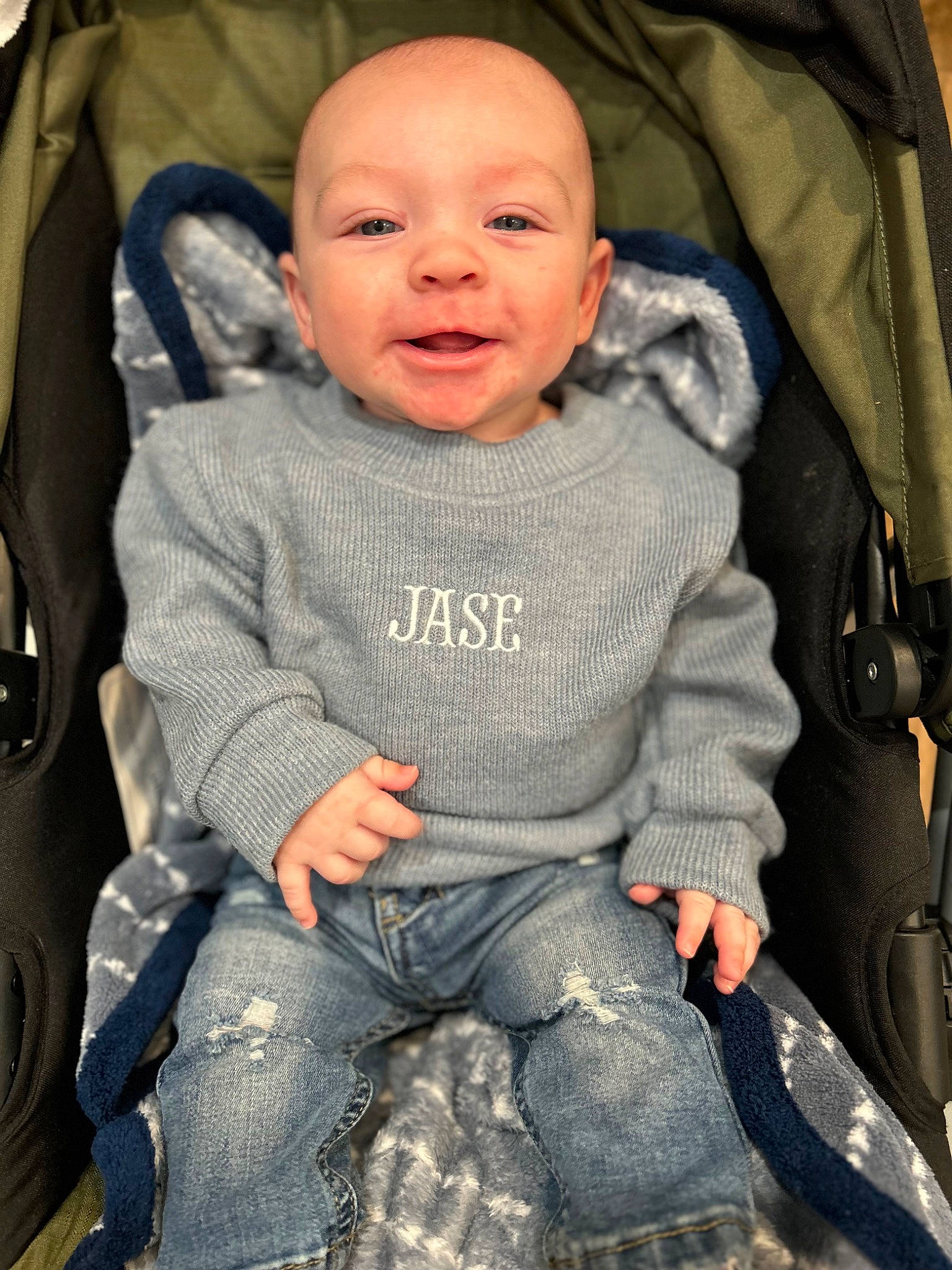 Jase joined the competition — help win amazing prizes! auto_part, baby, baby_carriage, baby_products, baby_safety, baby_toddler_clothing, car_seat, cheek, child, comfort, fun, happy, head, lap, person, seat_belt, sitting, skin, smile, thumb