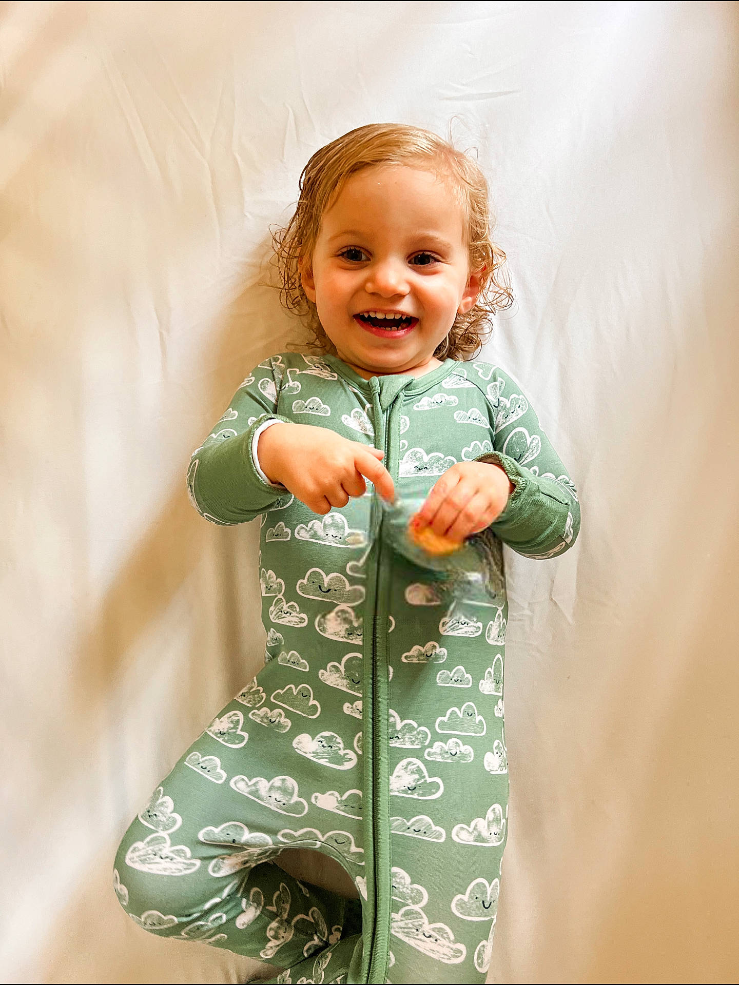 Alaska joined the competition — help win amazing prizes! baby, baby_toddler_clothing, cheek, child, day_dress, dress, eye, face, gesture, hair, happy, head, human_body, iris, joy, one_piece_garment, pattern, people_in_nature, person, sleeve