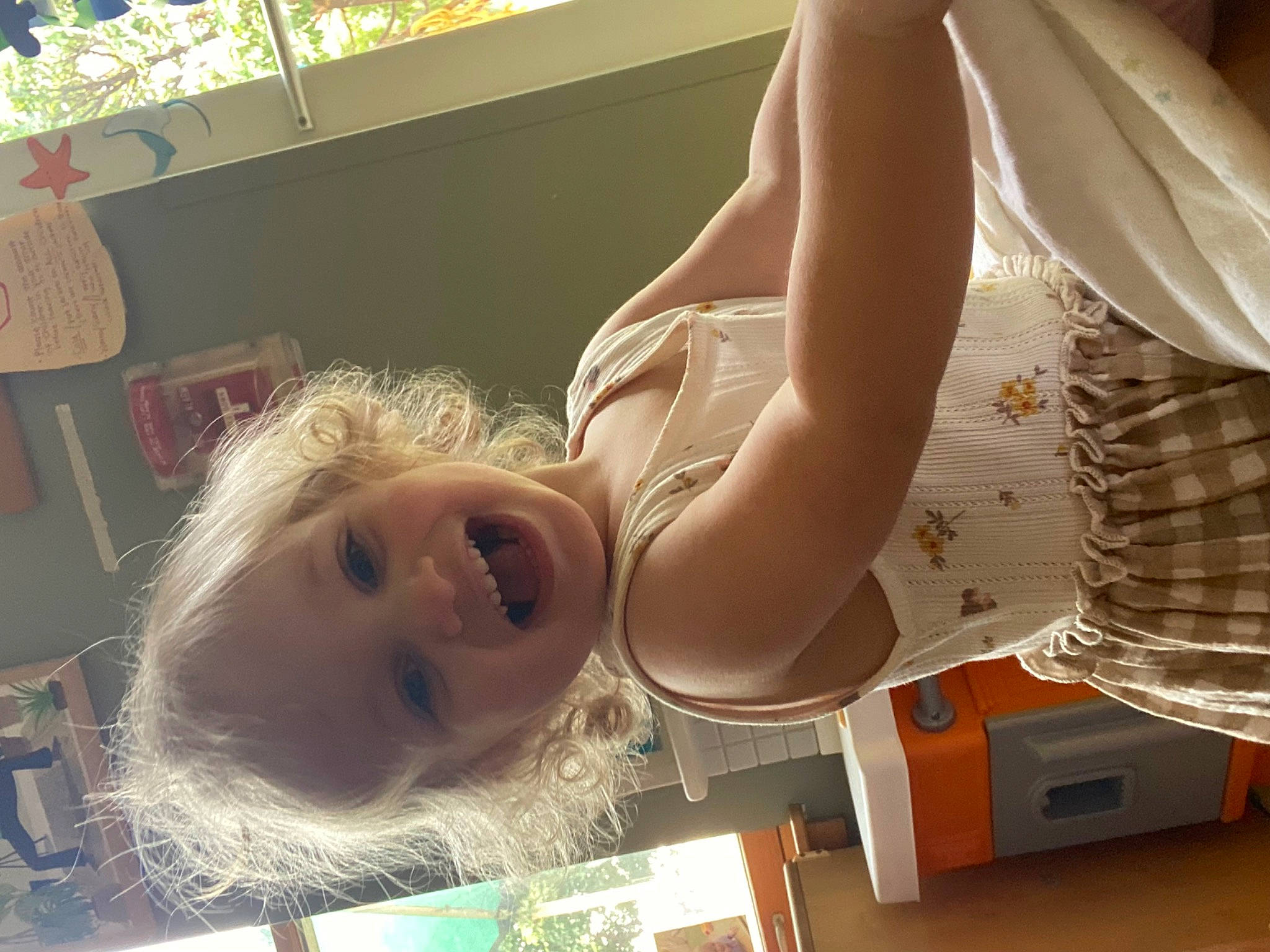 Alaska joined the competition — help win amazing prizes! abdomen, chest, child, dress, elbow, eyelash, eyewear, flooring, fun, happy, human_leg, knee, leisure, long_hair, person, room, smile, thigh, toddler, waist