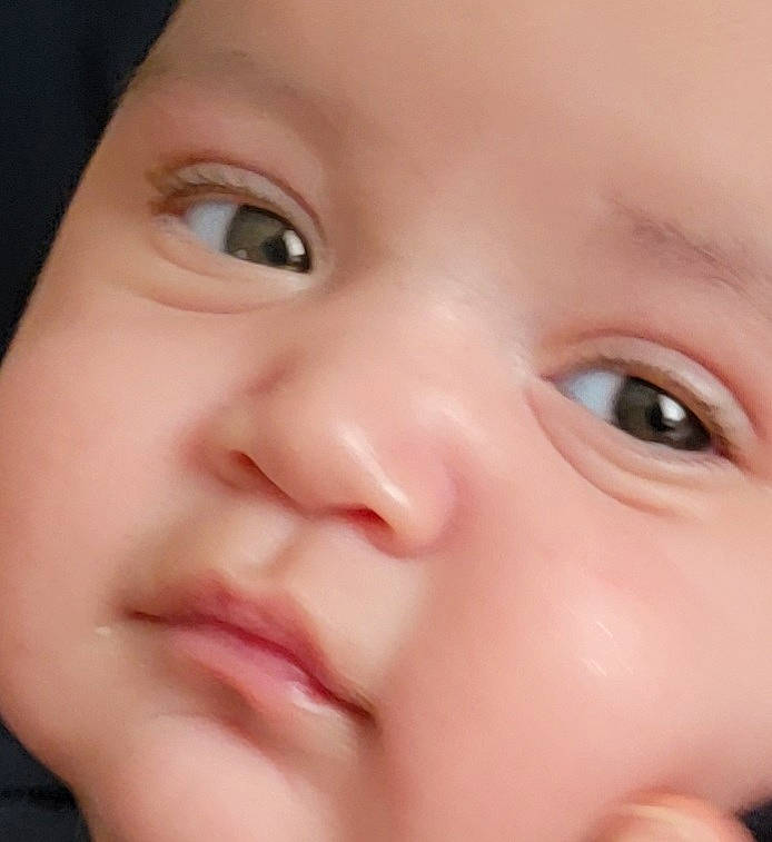 Alex is registered to the contest to win money with this photo: baby, cheek, child, close_up, ear, eyebrow, eyelash, facial_expression, forehead, gesture, happy, headwear, iris, lip, mouth, nose, peach, person, portrait_photography, skin