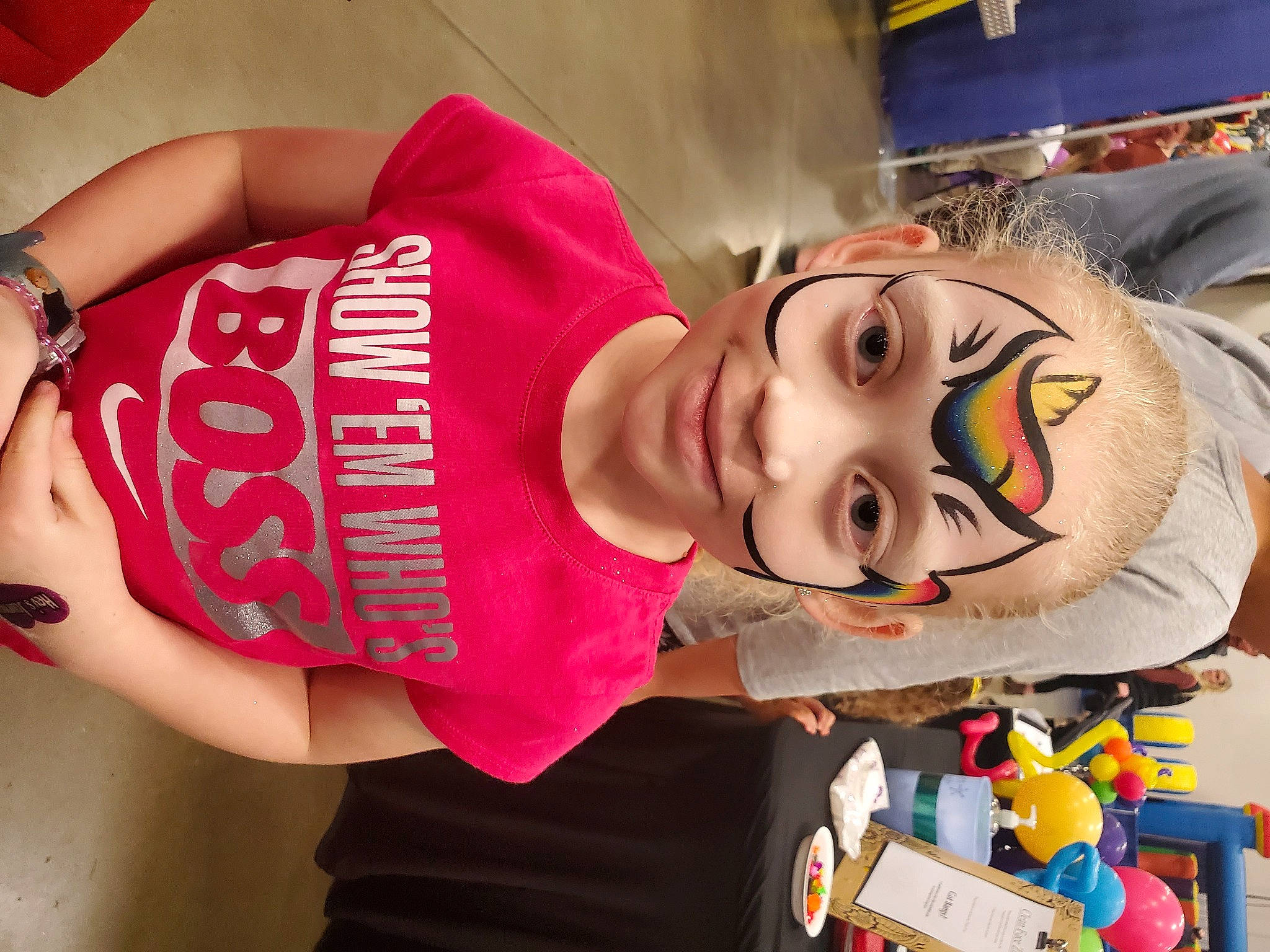 Amaya joined the competition — help win amazing prizes! animation, child, costume, elbow, event, fun, headwear, joy, mascot, person, plush, room, sleeve, stuffed_toy, t_shirt, thigh, toy