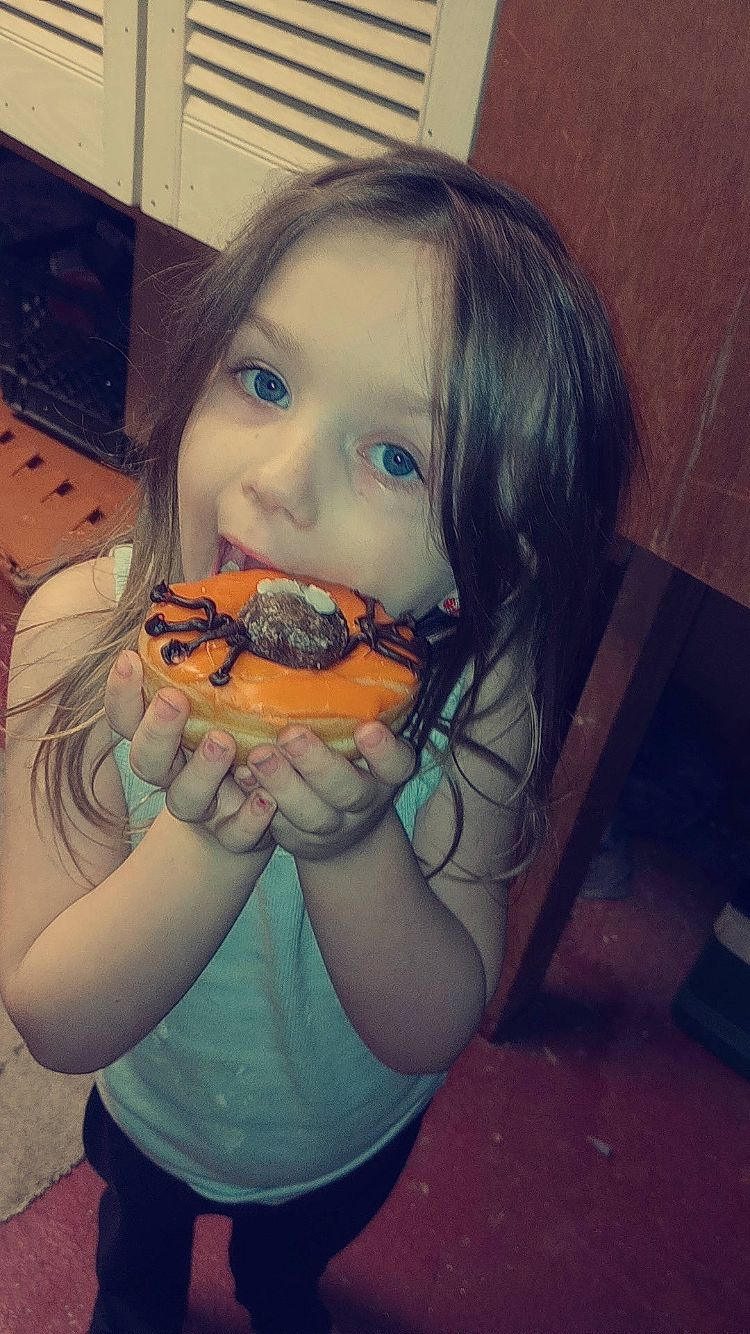 Niomi joined the competition — help win amazing prizes! brown_hair, child, comfort_food, cuisine, dish, eating, eye, finger_food, food, food_craving, happy, ingredient, junk_food, mouth, orange, person, plate, recipe, sweetness, tableware