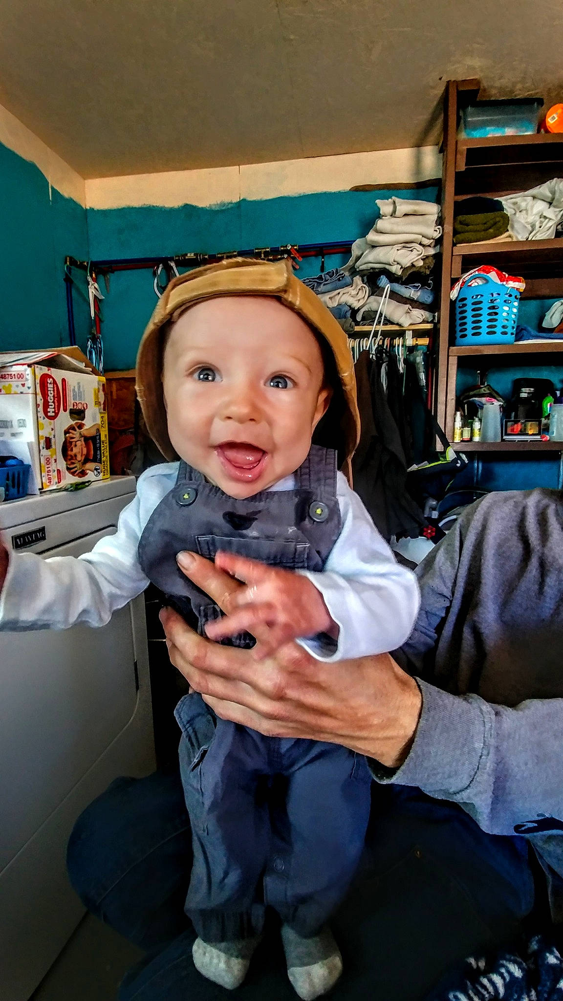 Klayton joined the competition — help win amazing prizes! baby, child, finger, fun, hand, head, person, room, smile, thumb, toddler