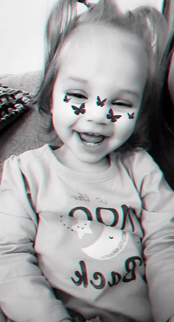 Layla joined the competition — help win amazing prizes! baby_toddler_clothing, black, cheek, chin, eye, eyebrow, eyelash, face, flash_photography, hairstyle, happy, iris, joy, lip, mouth, nose, organ, person, skin, sleeve