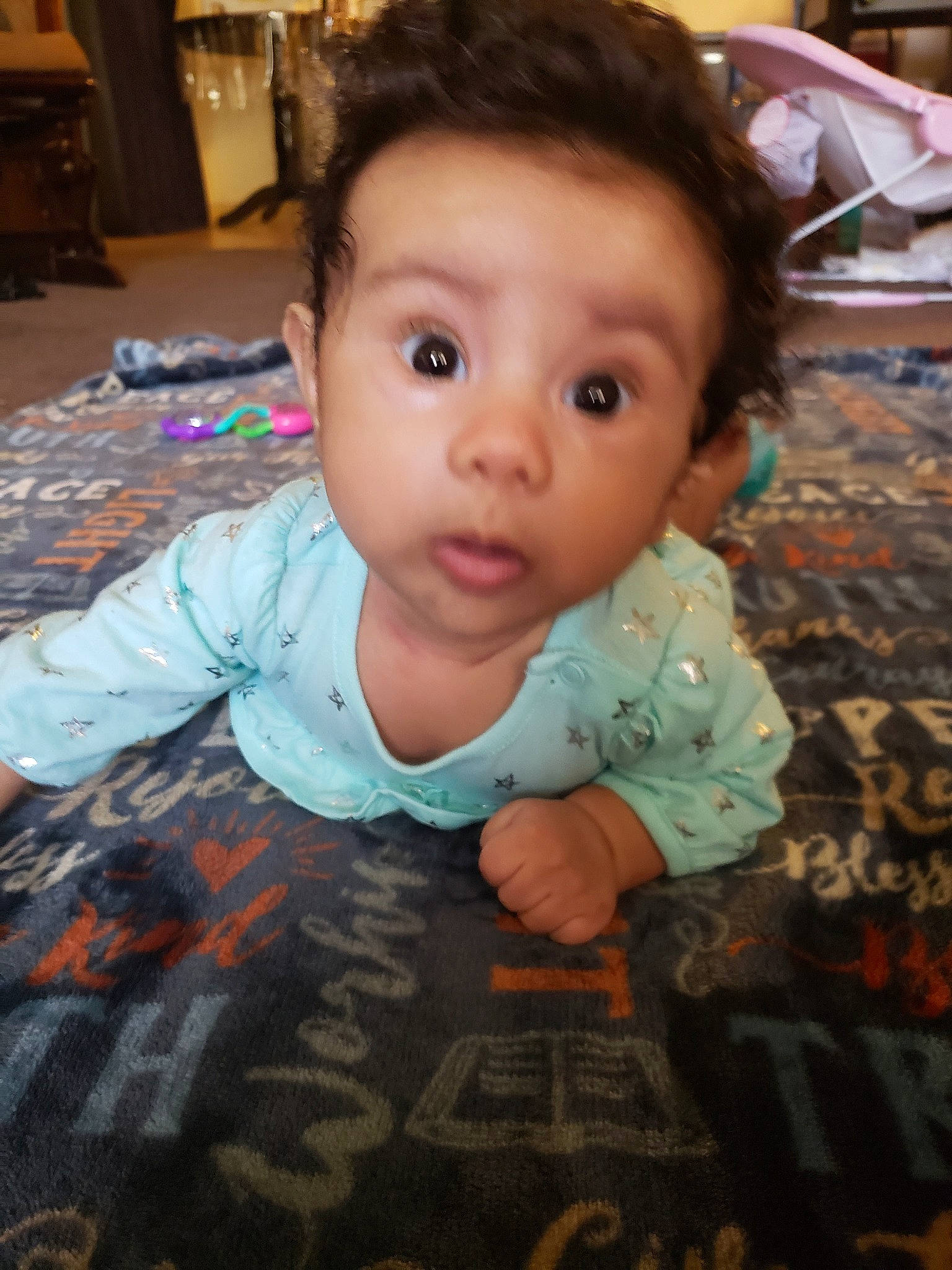 Odessa joined the competition — help win amazing prizes! baby, cheek, child, chin, eye, face, forehead, head, iris, lip, nose, person, skin, smile, surprise, toddler