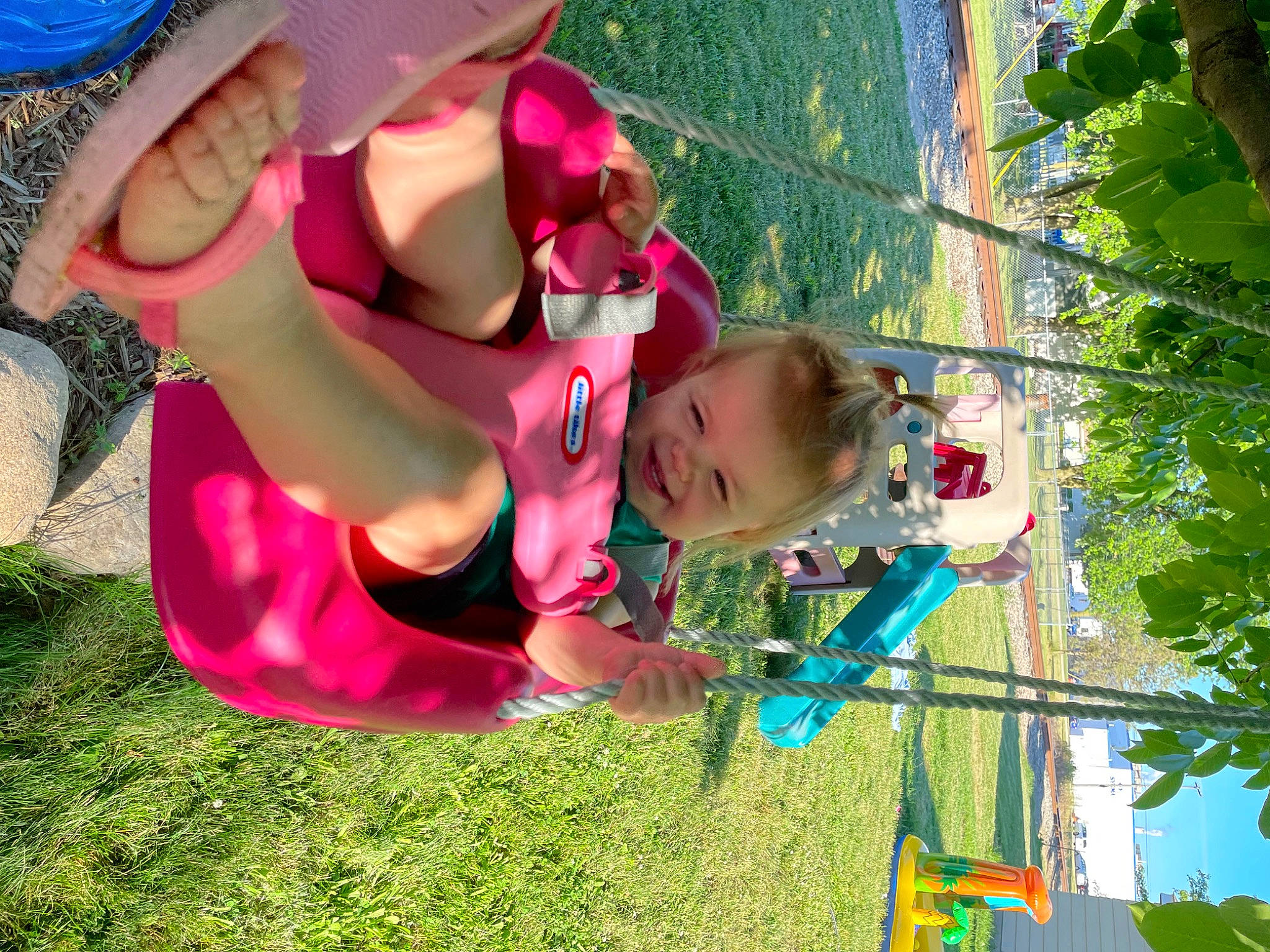 Evalyn is registered to the contest to win money with this photo: baby, botany, child, clothing, fun, grass, happy, hat, leaf, leisure, magenta, nature, people_in_nature, person, plant, public_space, recreation, spring, sun_hat, toddler