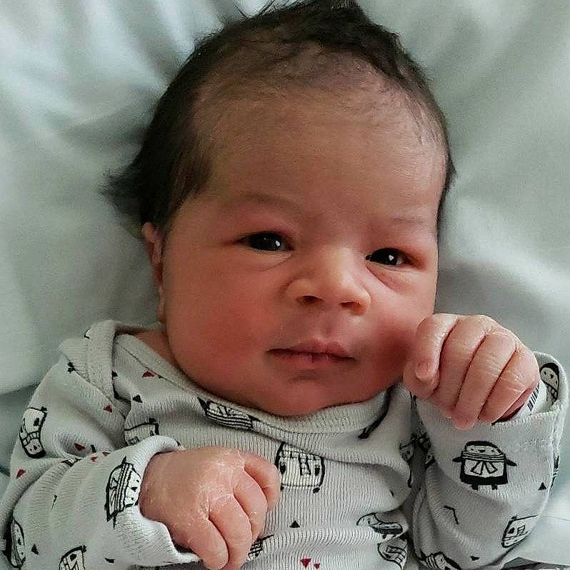 Jaden joined the competition — help win amazing prizes! baby, baby_toddler_clothing, cheek, chin, ear, eye, eyebrow, eyelash, face, finger, gesture, hairstyle, happy, iris, lip, mouth, nose, person, skin, sleeve