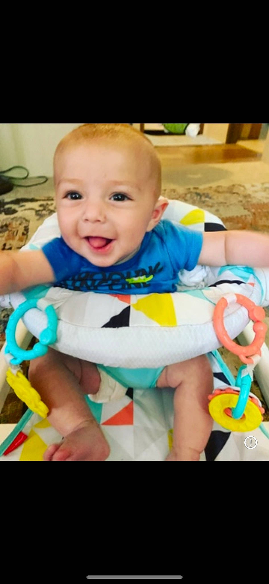 Bellamy joined the competition — help win amazing prizes! arm, baby, baby_products, baby_toddler_clothing, cheek, child, face, finger, fun, happy, head, human_body, iris, person, photograph, product, skin, smile, snapshot, t_shirt